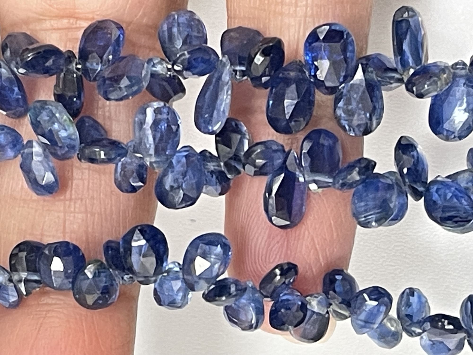 Blue Kyanite Pear Faceted