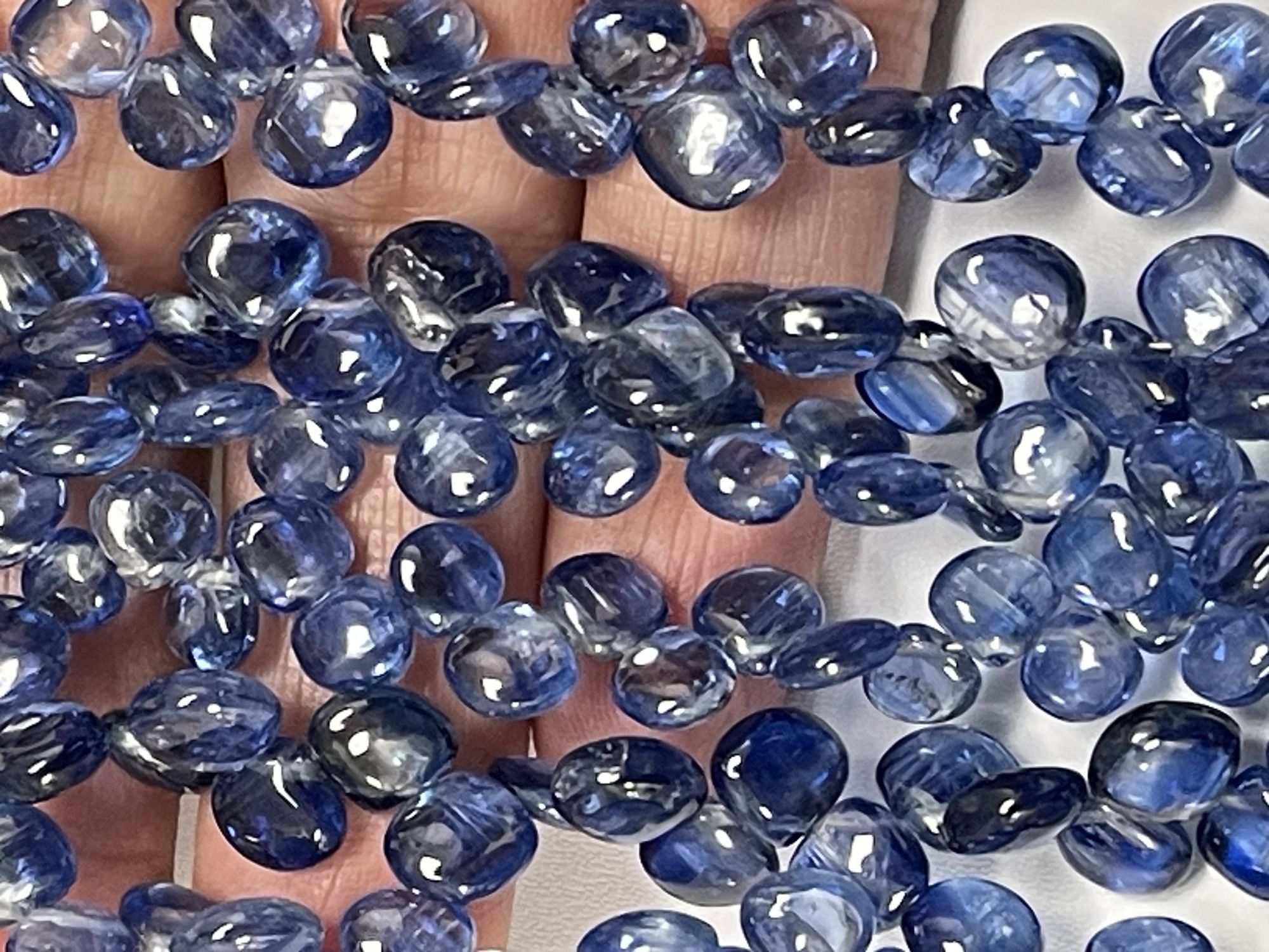 Blue Kyanite Heart Smooth