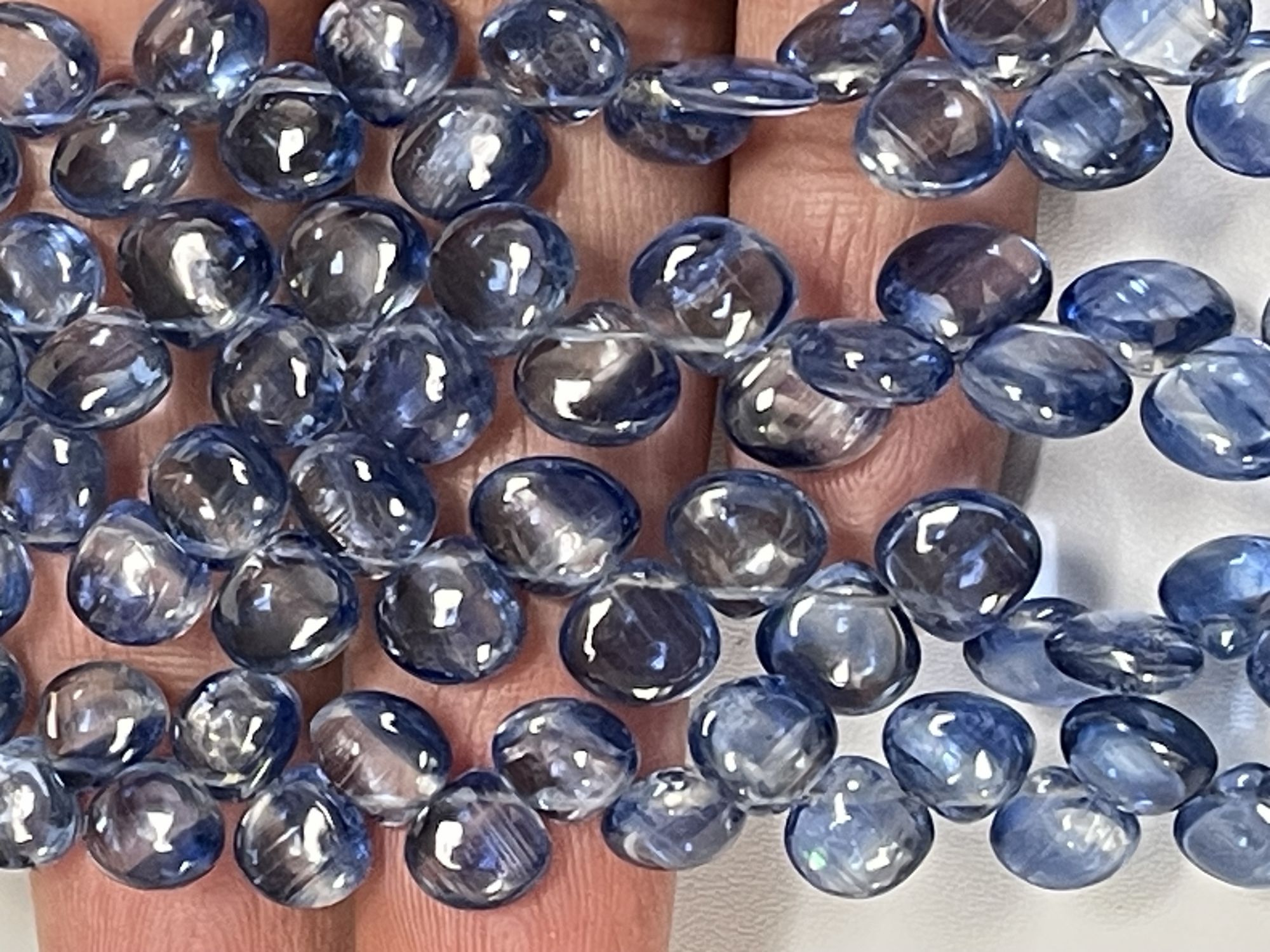 Blue Kyanite Heart Smooth