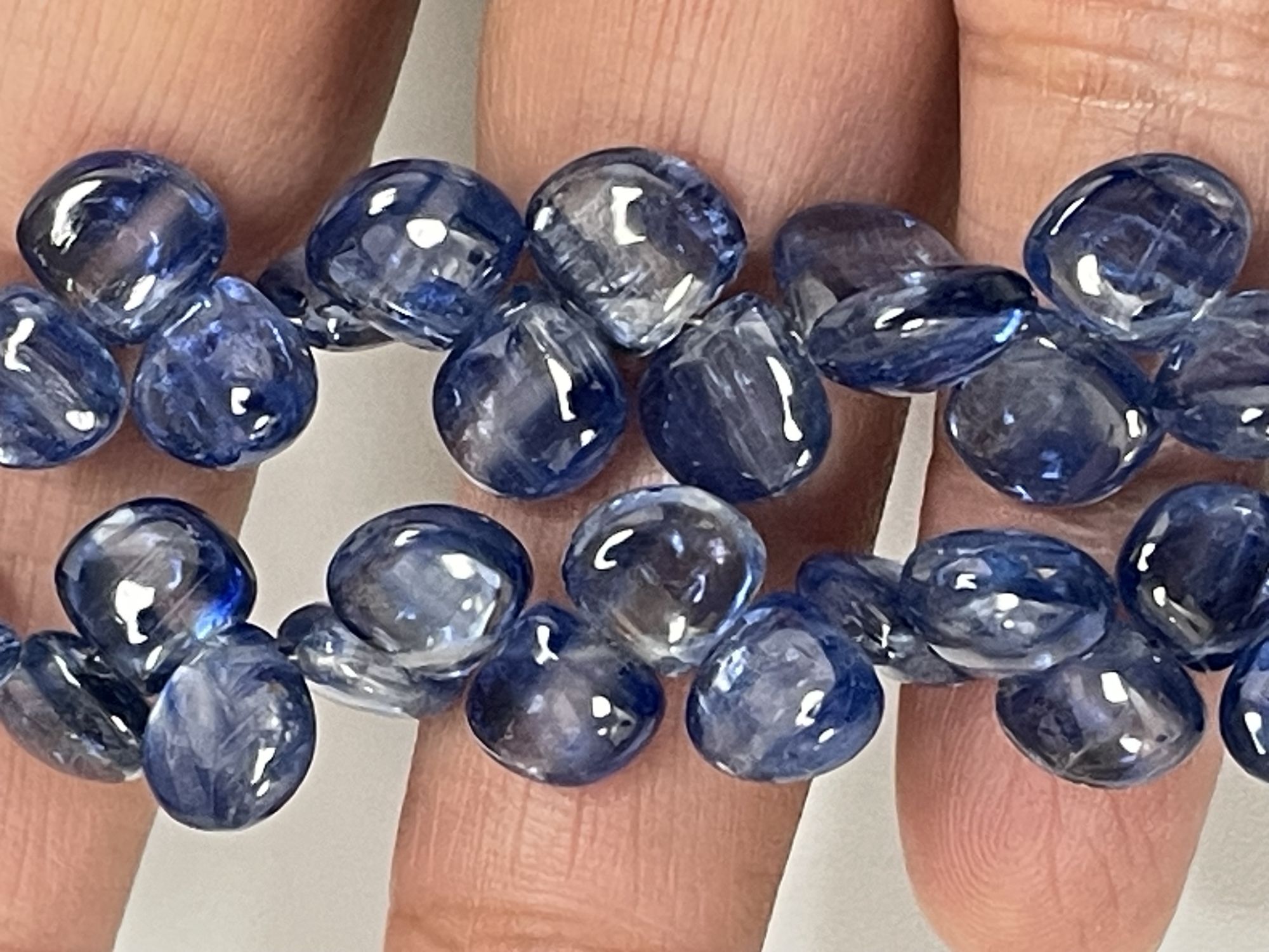 Blue Kyanite Heart Smooth