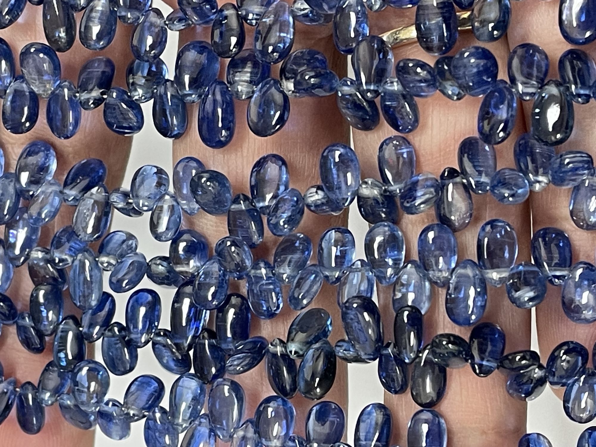 Blue Kyanite Pear Smooth