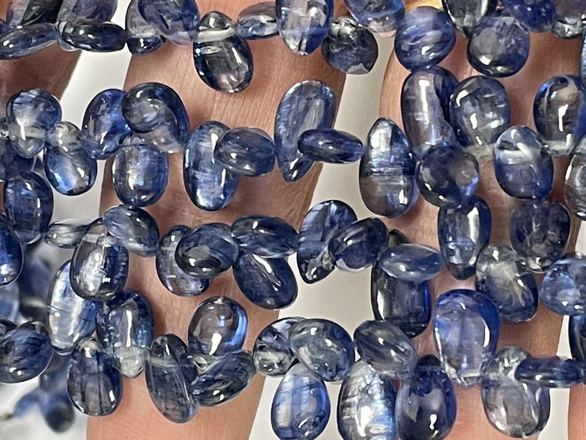 Blue Kyanite Pear Smooth