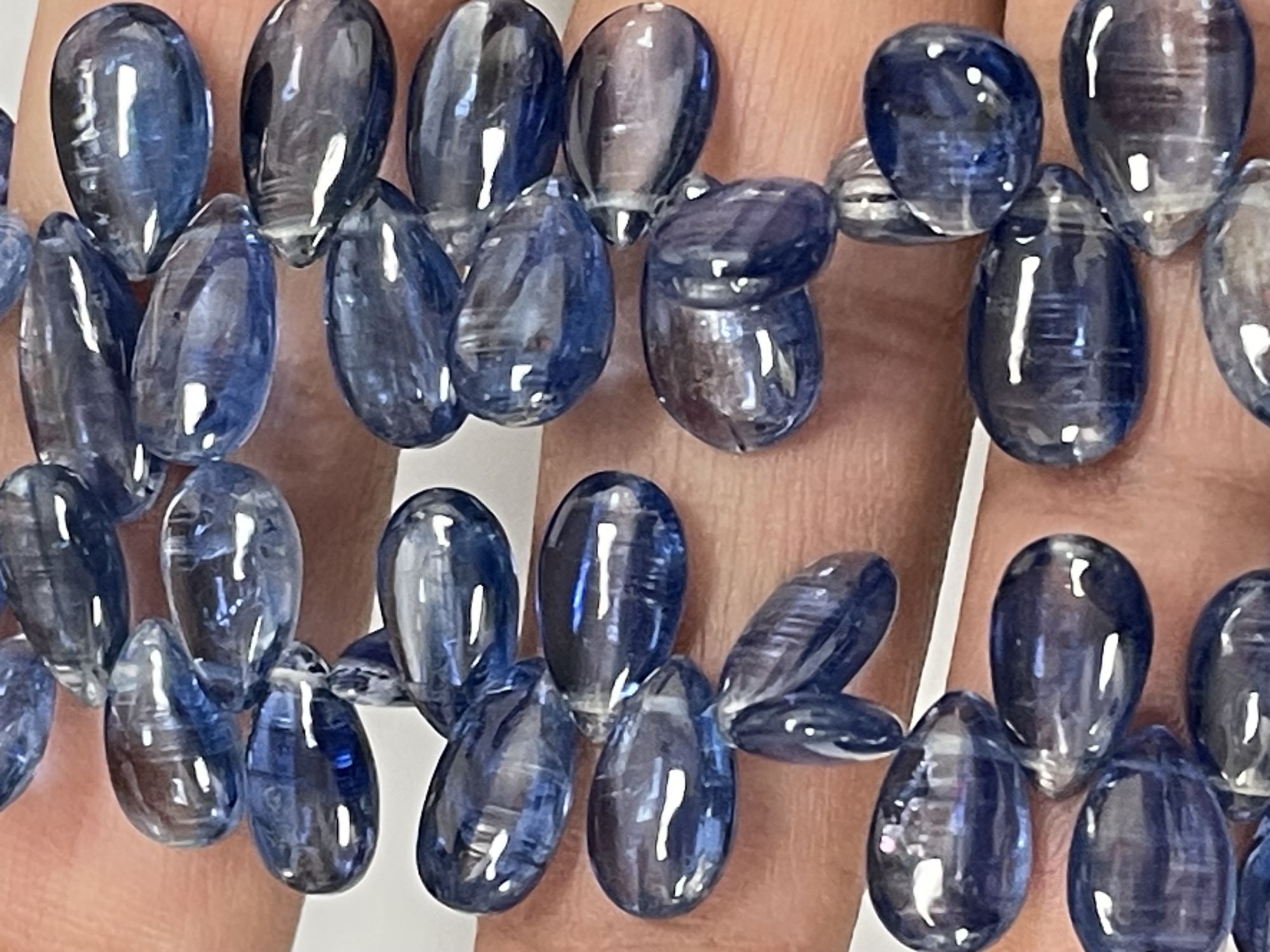 Blue Kyanite Pear Smooth