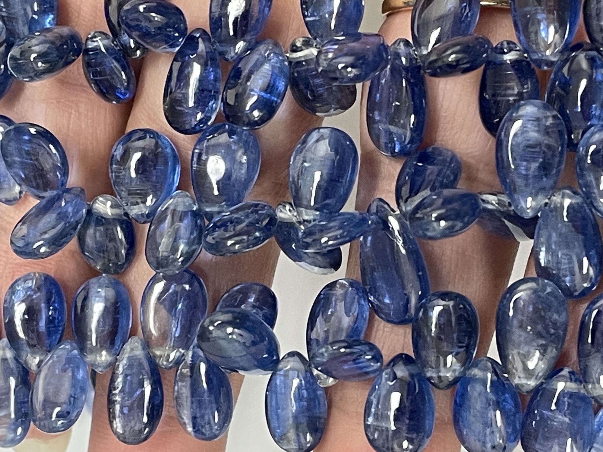 Blue Kyanite Pear Smooth