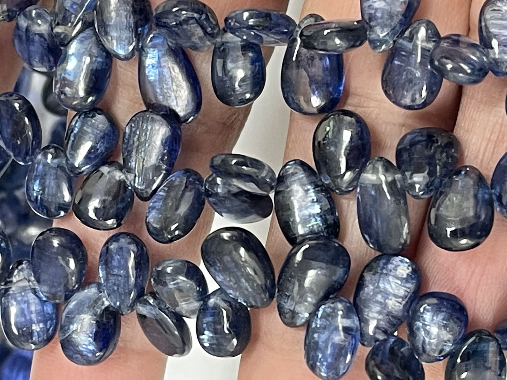 Blue Kyanite Pear Smooth