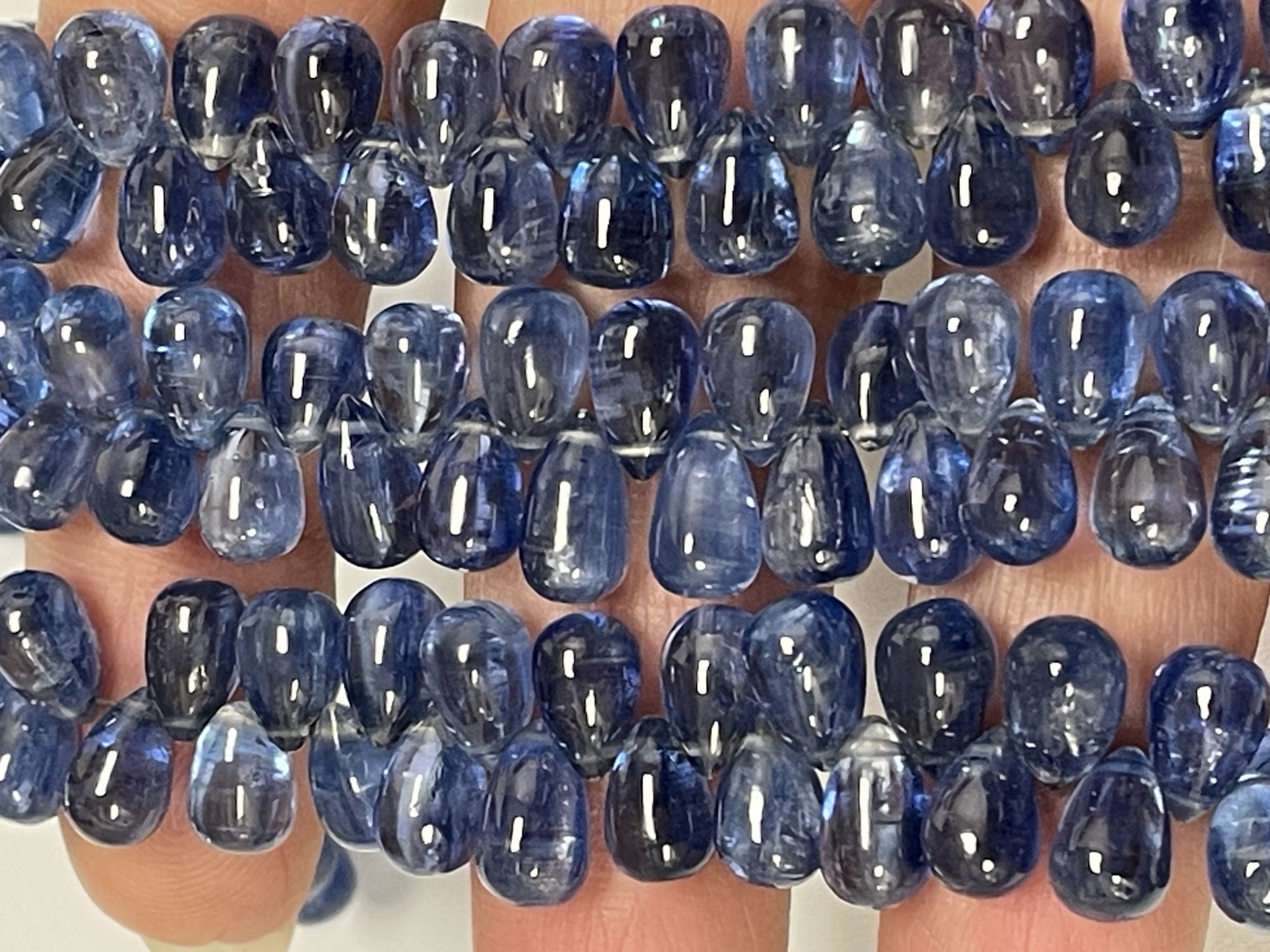 Blue Kyanite Drop Smooth