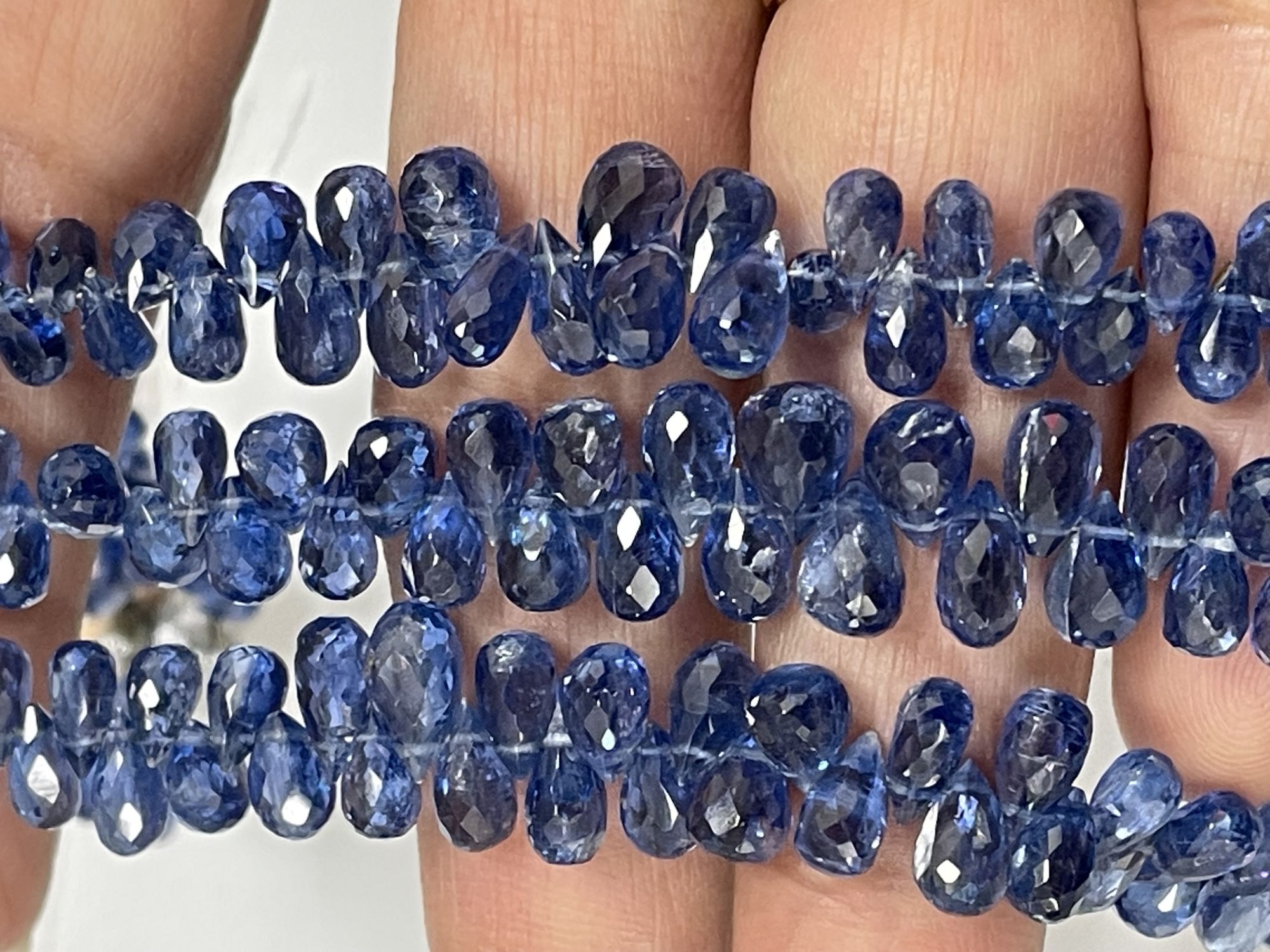 Blue Kyanite Drop Faceted