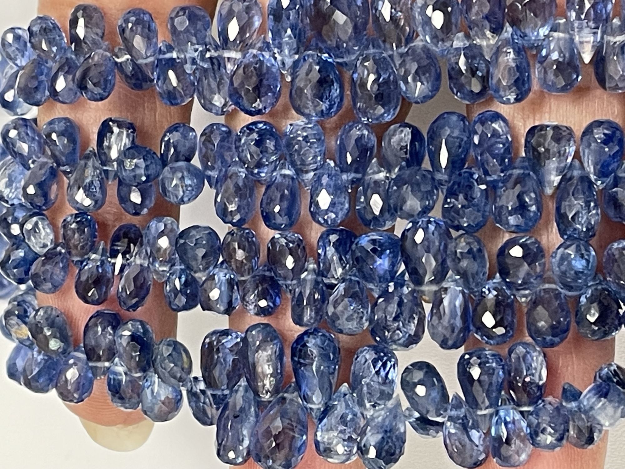 Blue Kyanite Drop Faceted
