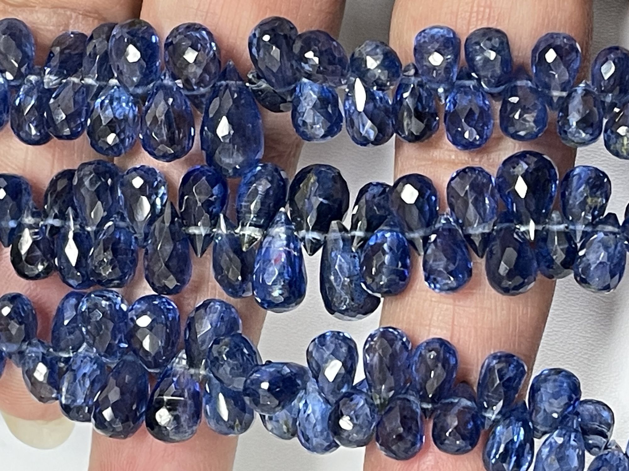 Blue Kyanite Drop Faceted