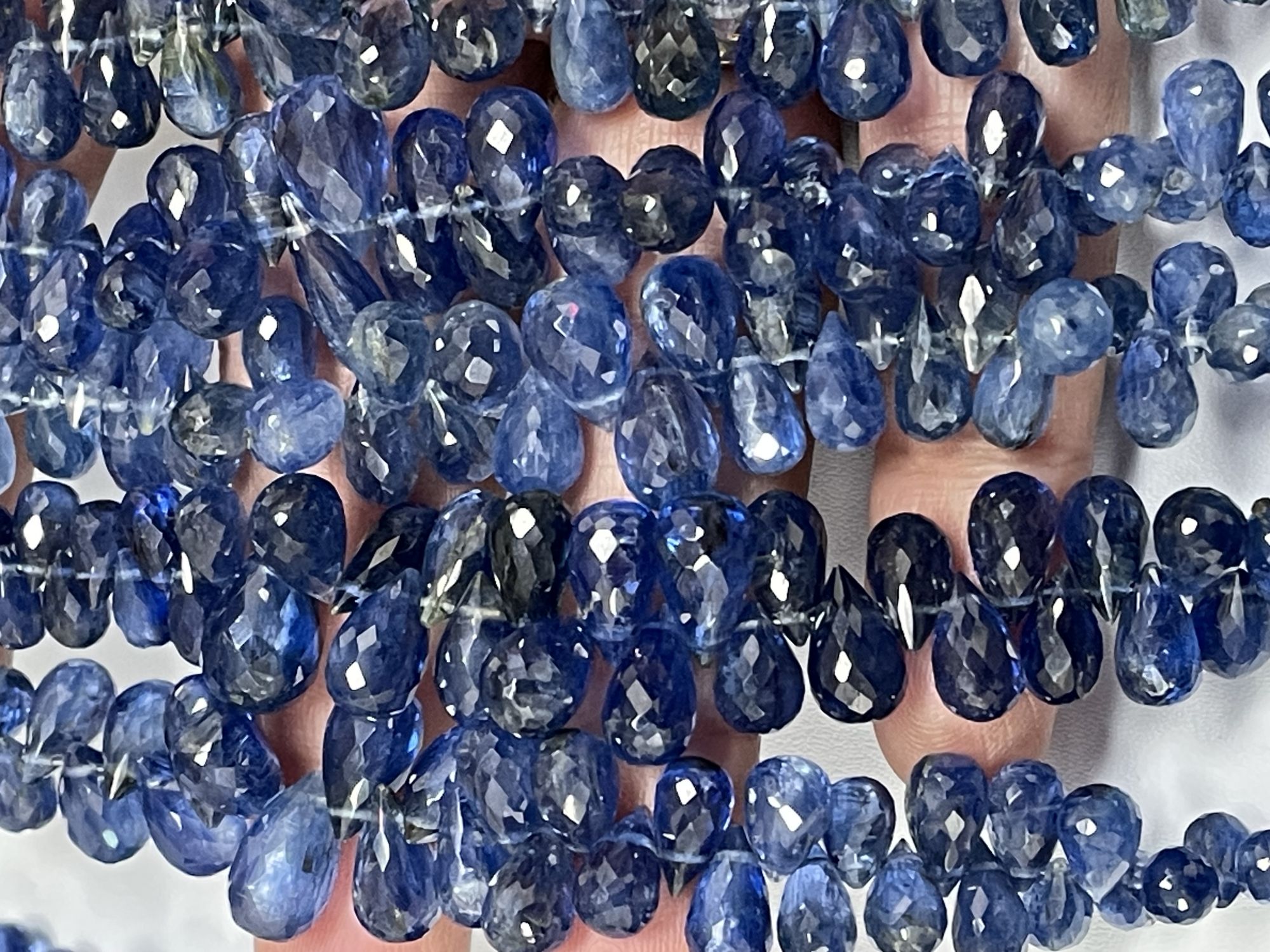 Blue Kyanite Drop Faceted