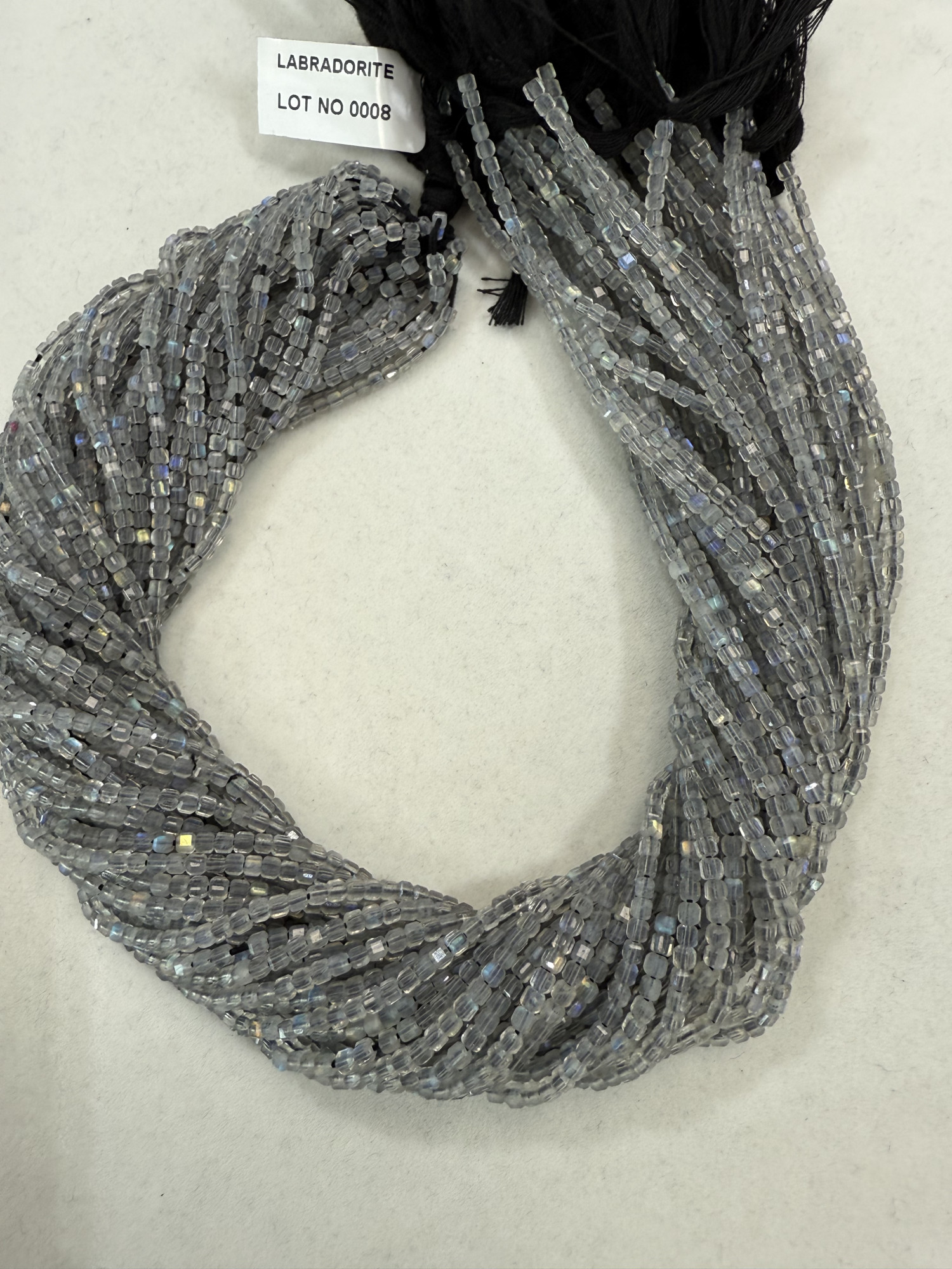 Labradorite Cube Faceted