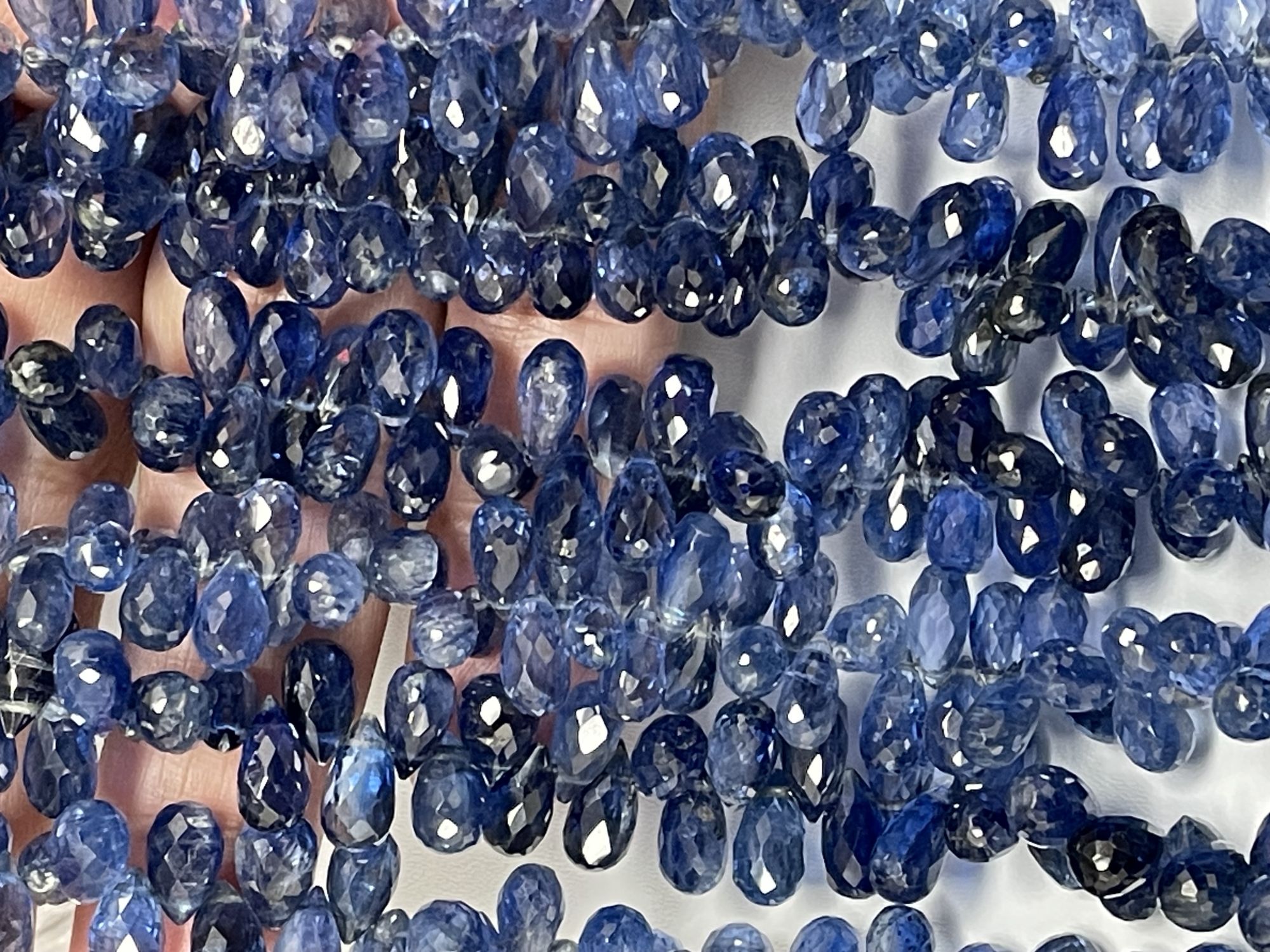 Blue Kyanite Drop Faceted