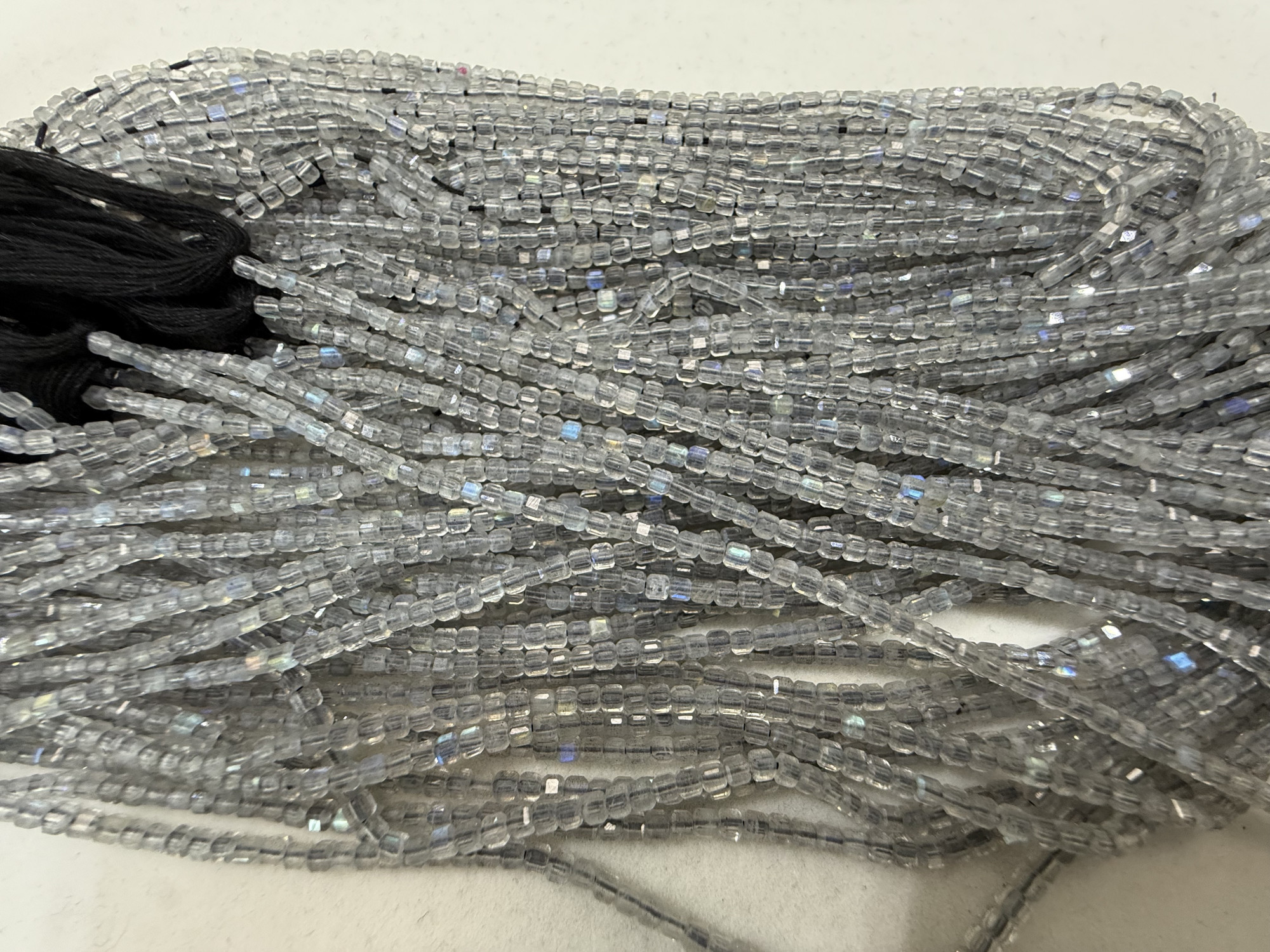 Labradorite Cube Faceted