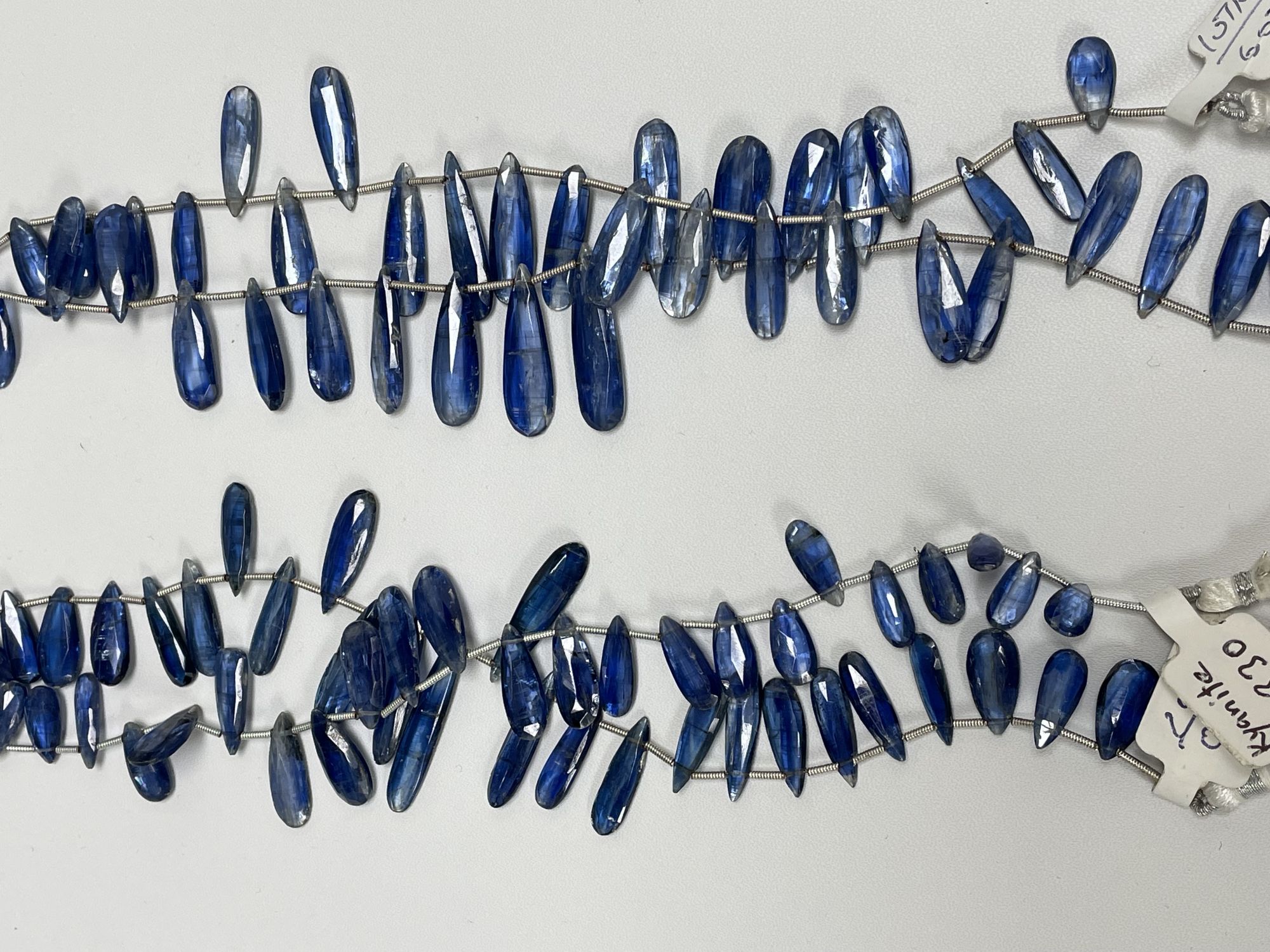 Blue Kyanite Long Pear Faceted