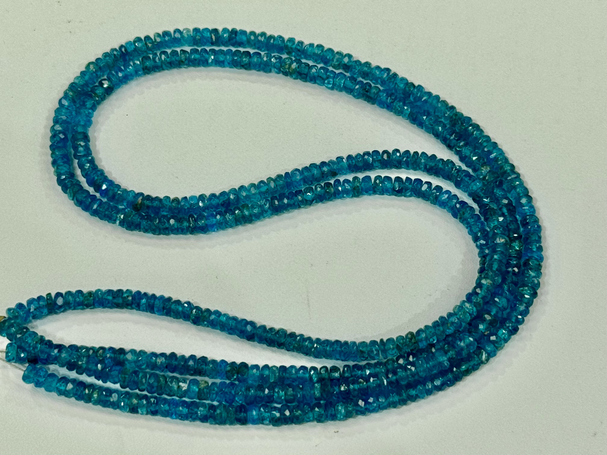 Apatite Rondelle Faceted