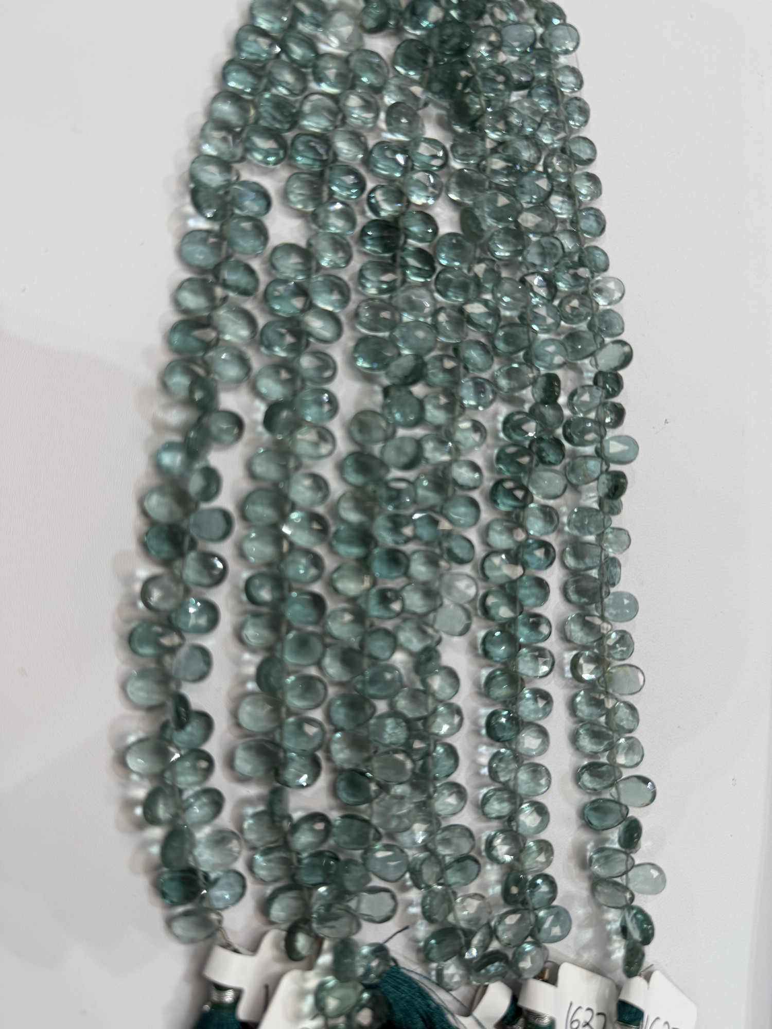 Green Hydro Quartz Pear Faceted