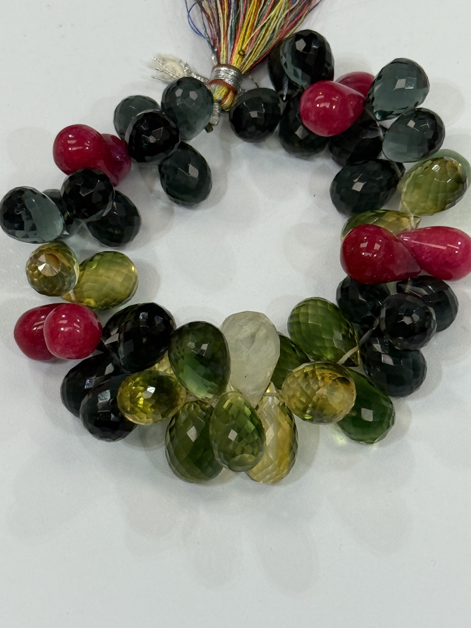 Multi Stone DropS Faceted