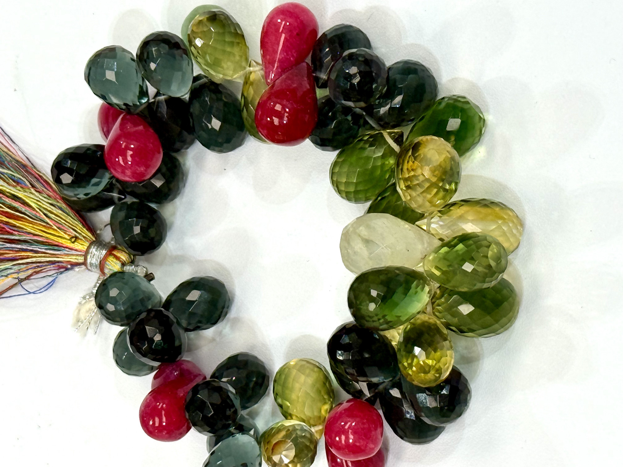 Multi Stone DropS Faceted