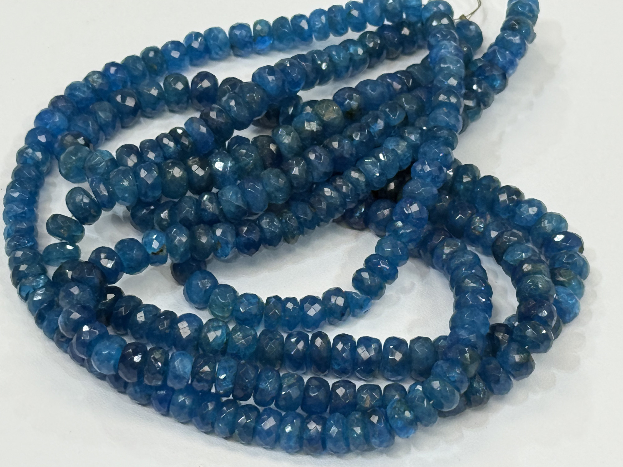 Apatite Rondelle Faceted