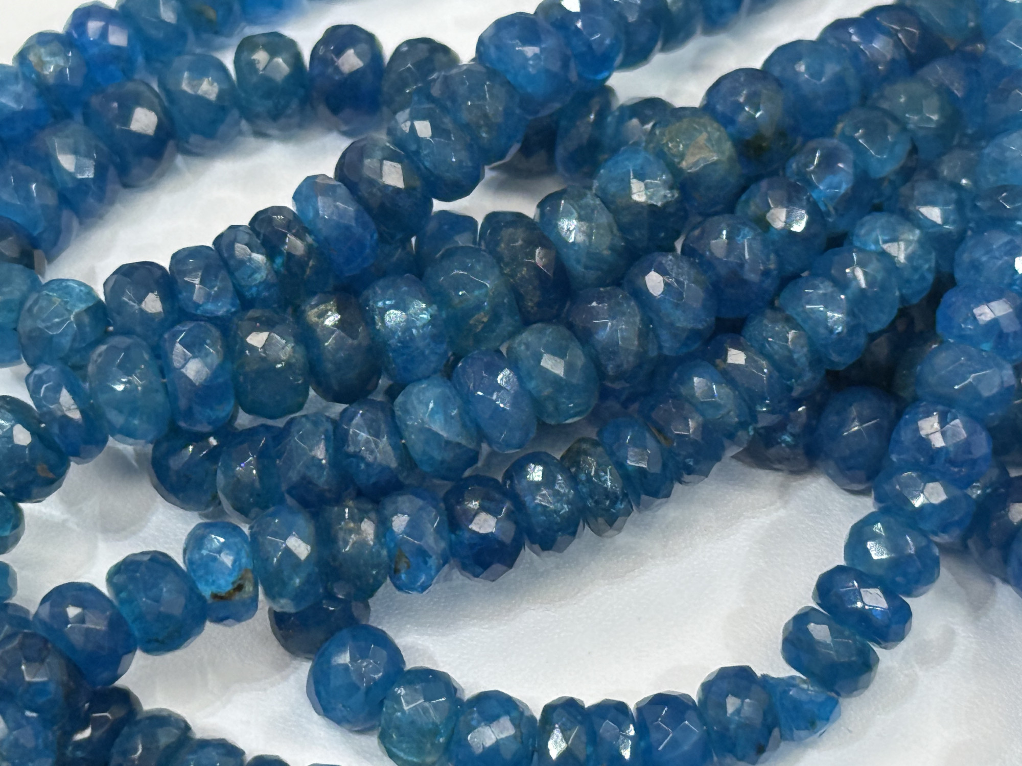 Apatite Rondelle Faceted