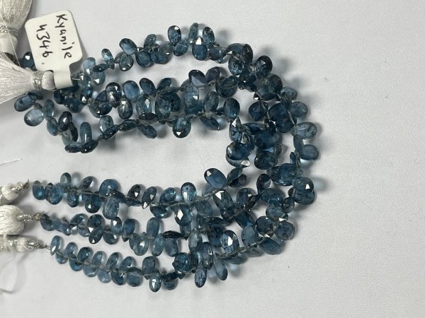 Teal Kyanite Pear Faceted