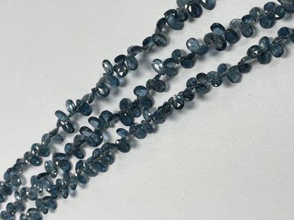 Teal Kyanite Pear Faceted