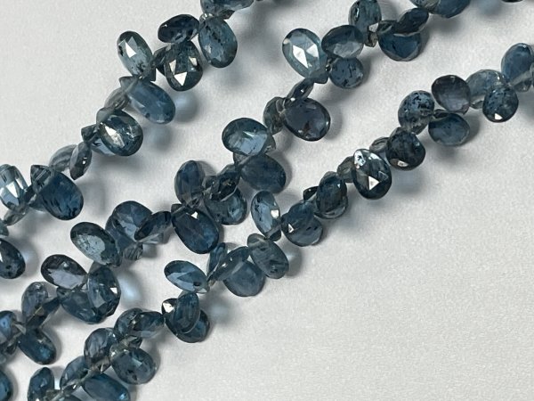 Teal Kyanite Pear Faceted