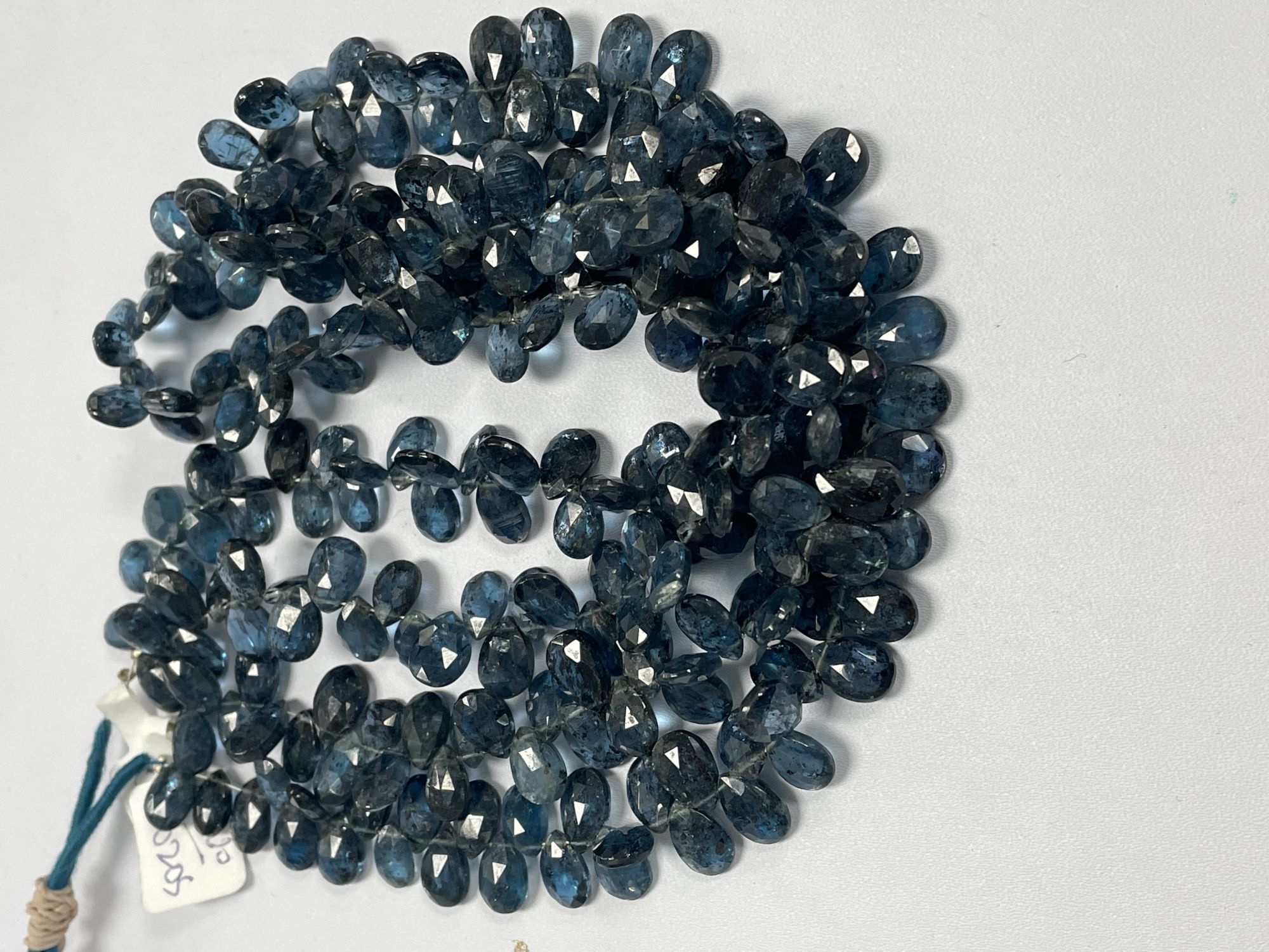 Teal Kyanite Pear Faceted