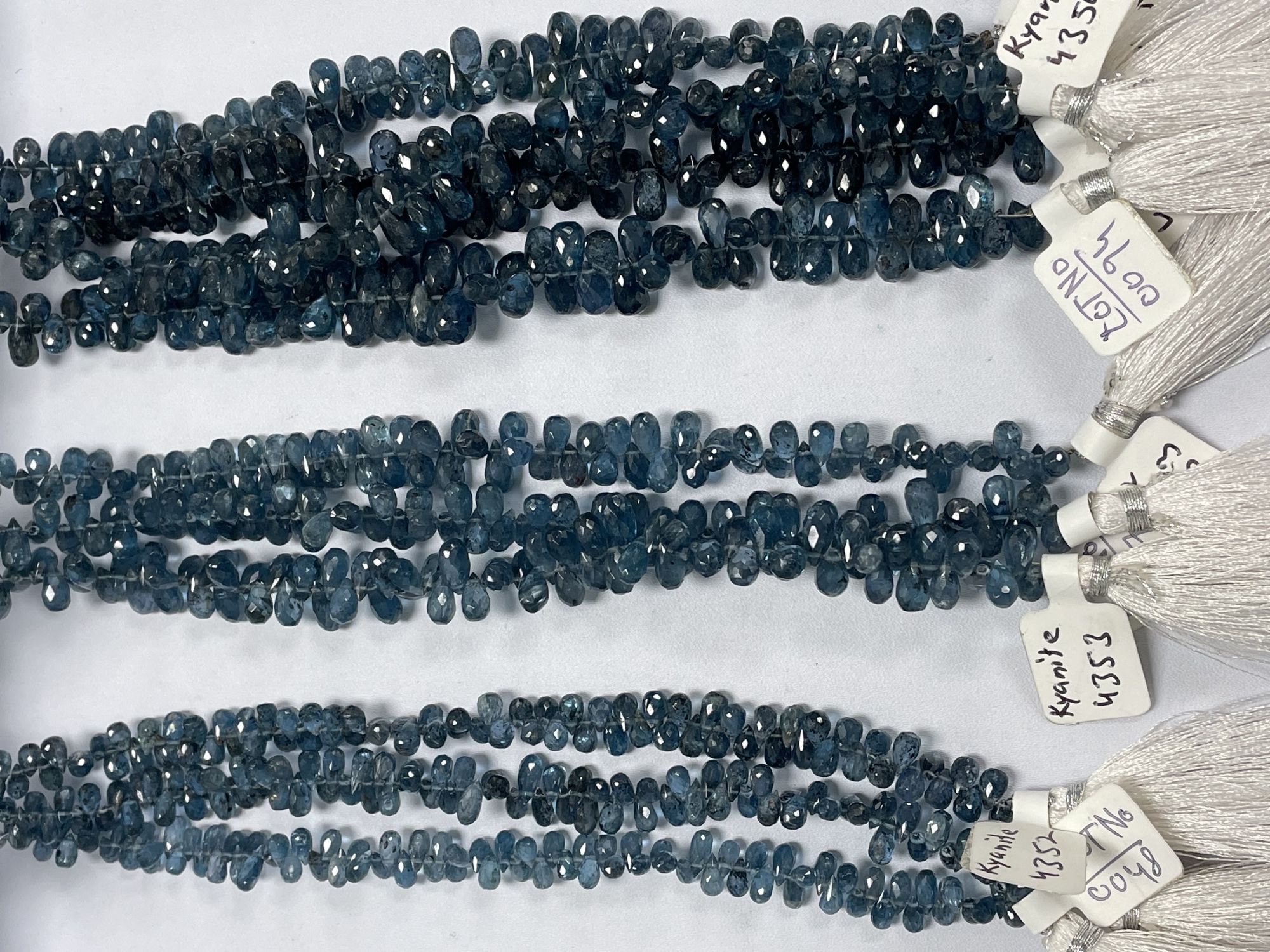 Teal Kyanite Drop Faceted
