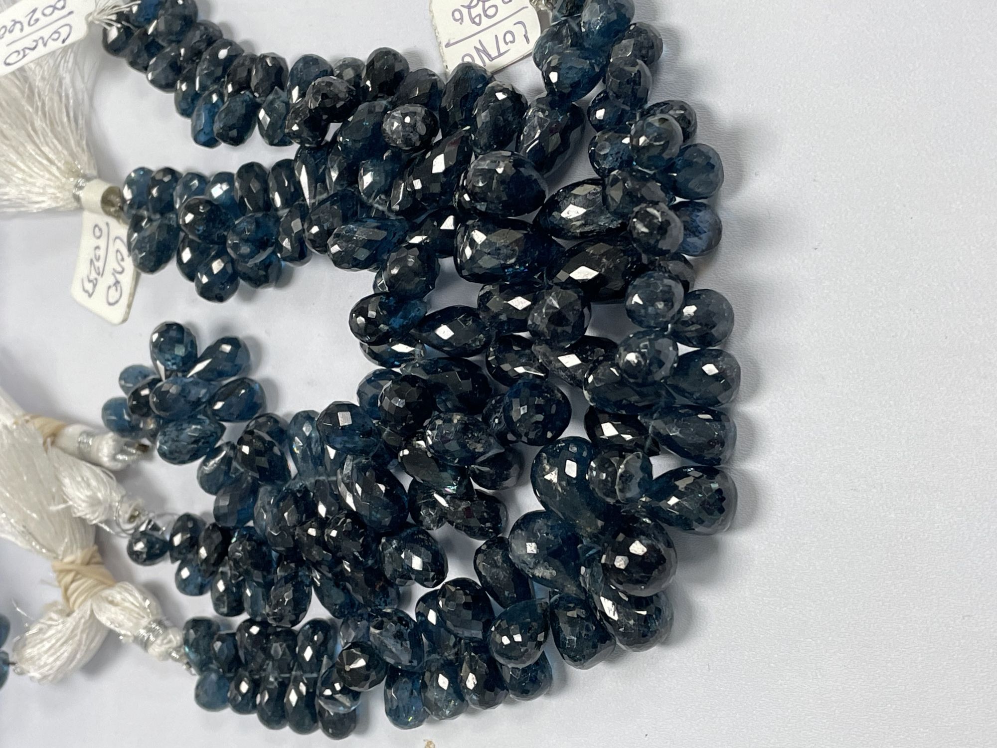 Teal Kyanite Drop Faceted