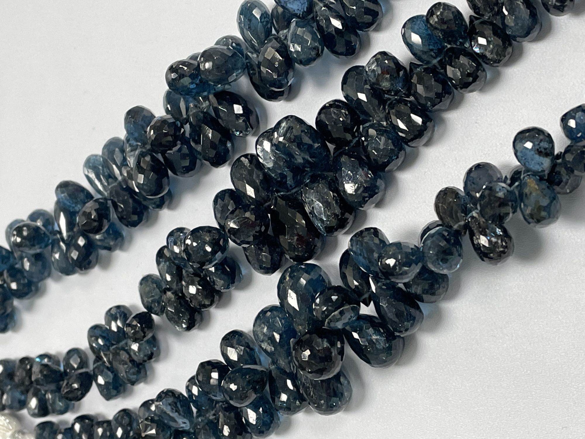 Teal Kyanite Drop Faceted