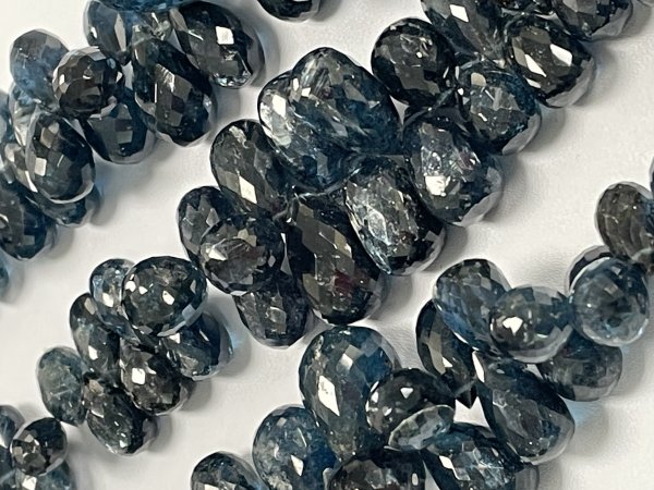 Teal Kyanite Drop Faceted