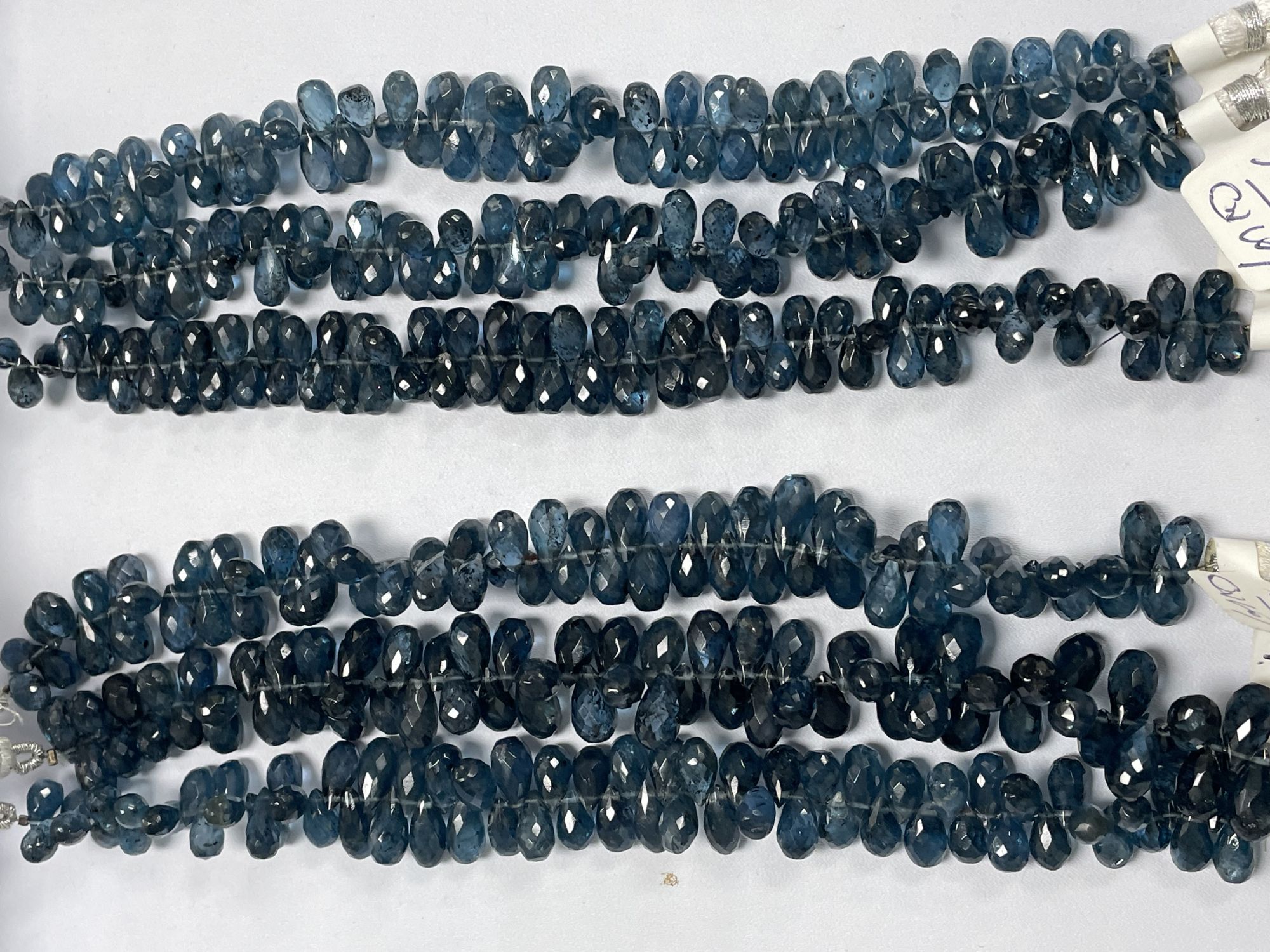 Teal Kyanite Drop Faceted