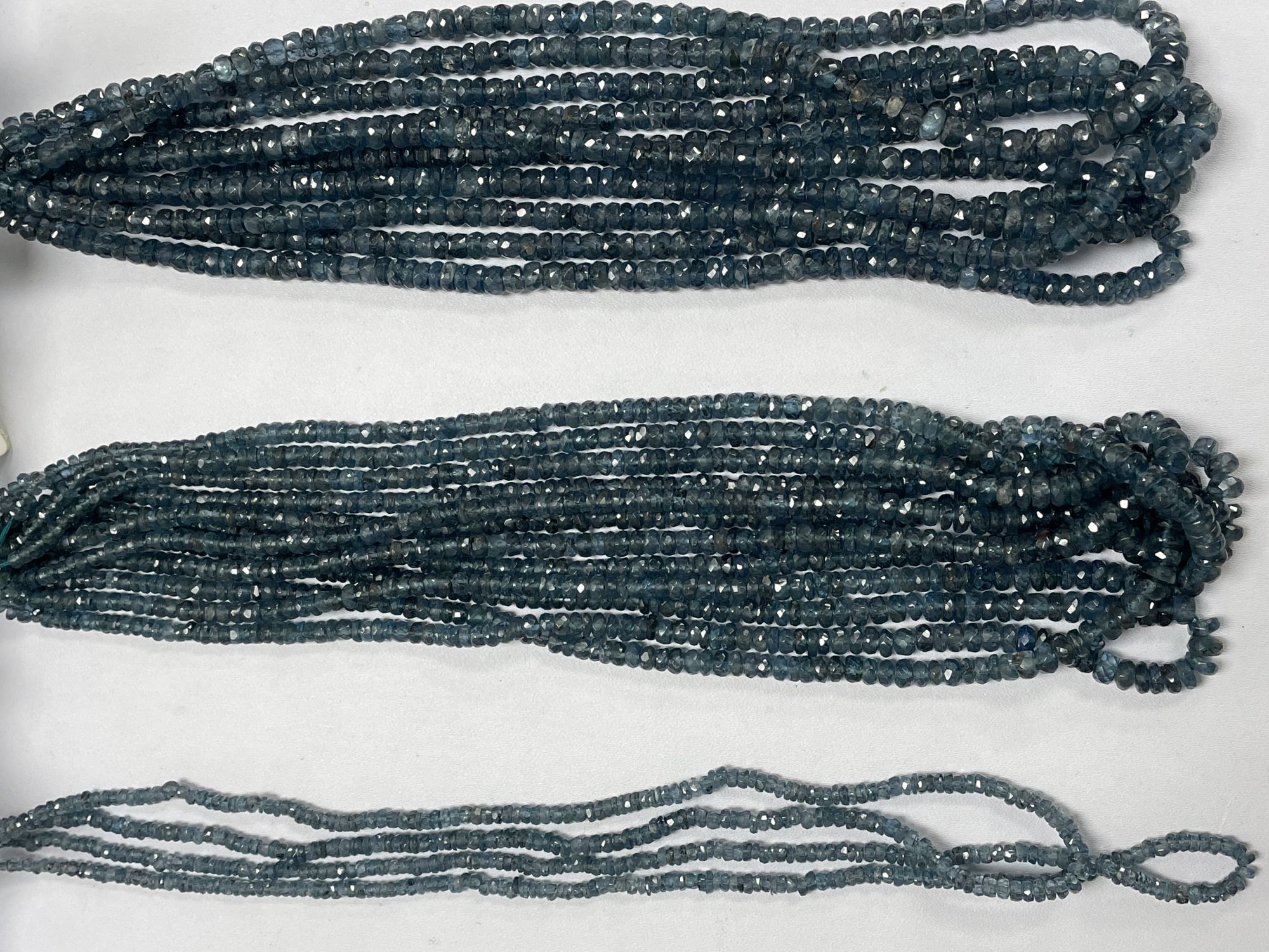 Teal Kyanite Rondelle Faceted