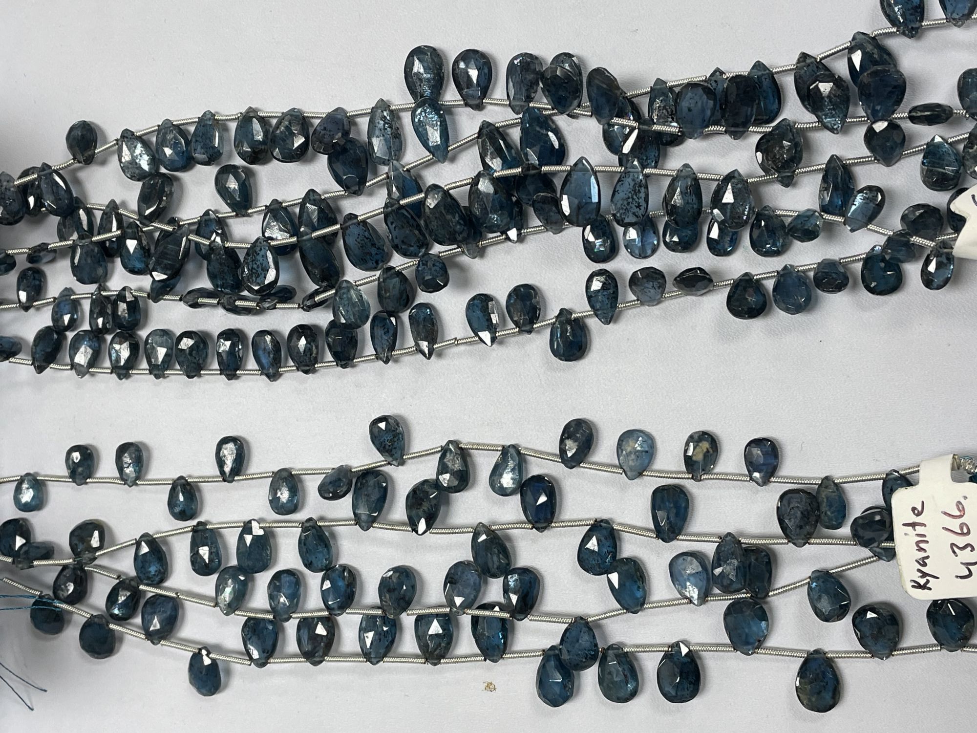 Teal Kyanite Pear Faceted