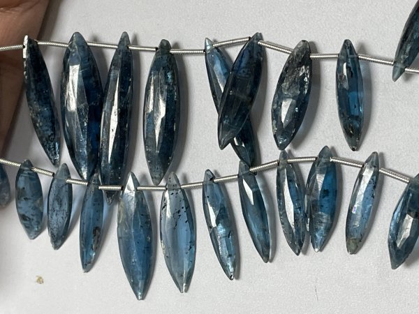 Teal Kyanite Marquise Faceted