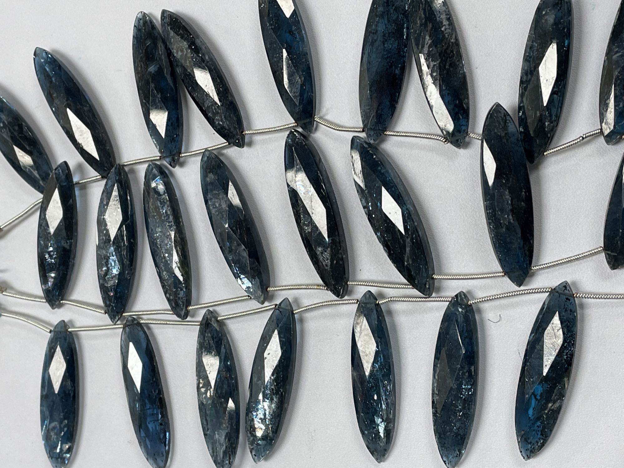 Teal Kyanite Marquise Faceted
