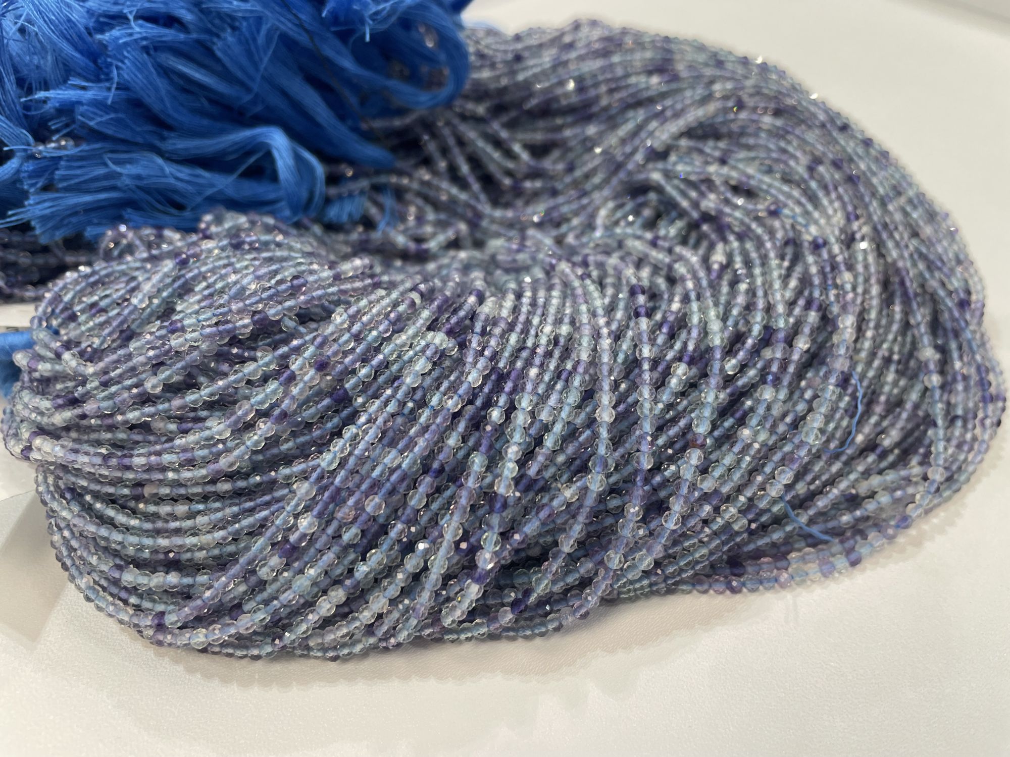 Flourite Rondelle Faceted