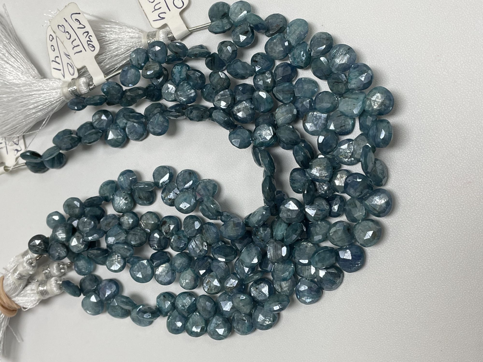 Coated Blue Kyanite Heart Faceted