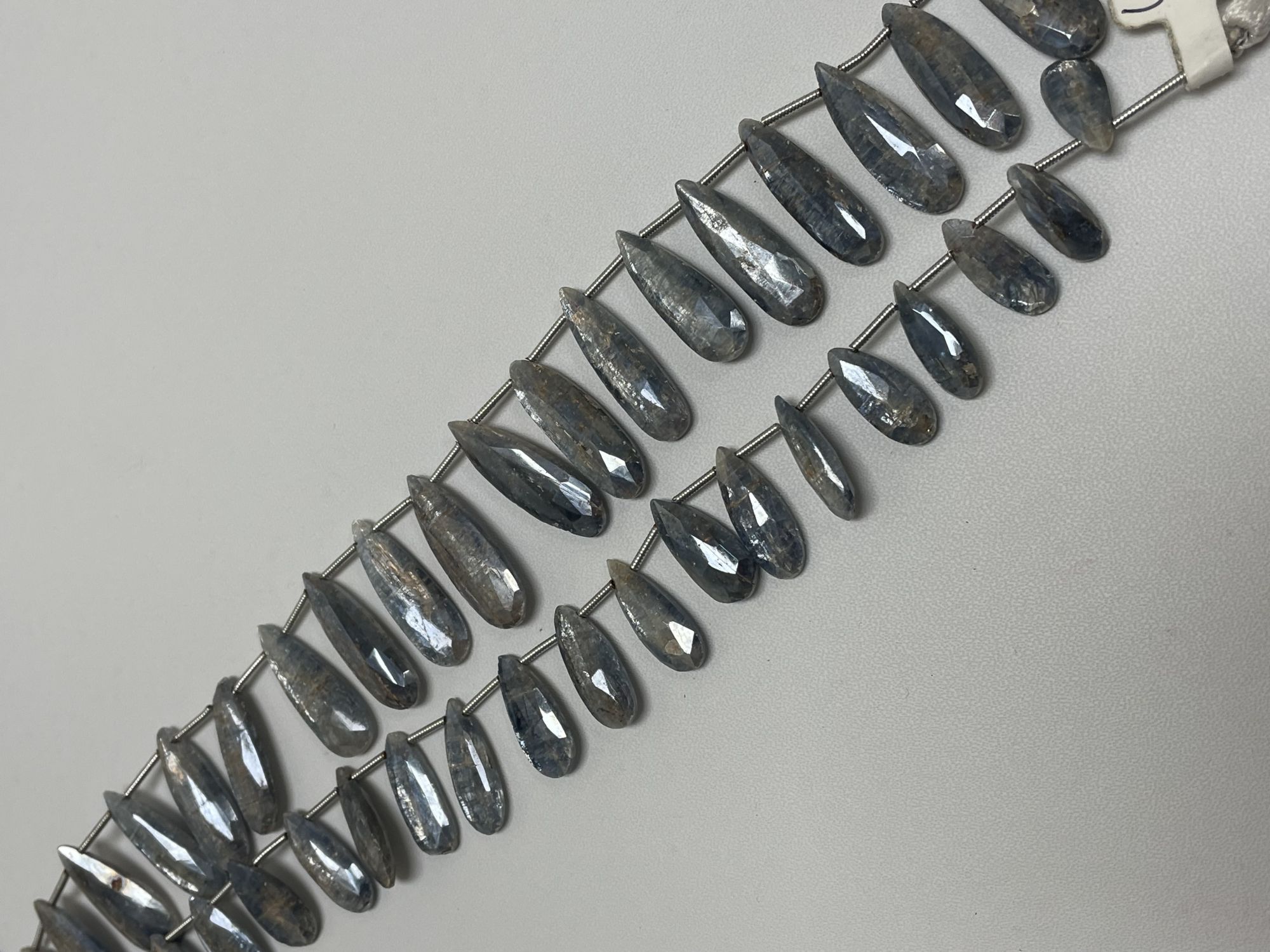 Coated Kyanite Long Pear Faceted