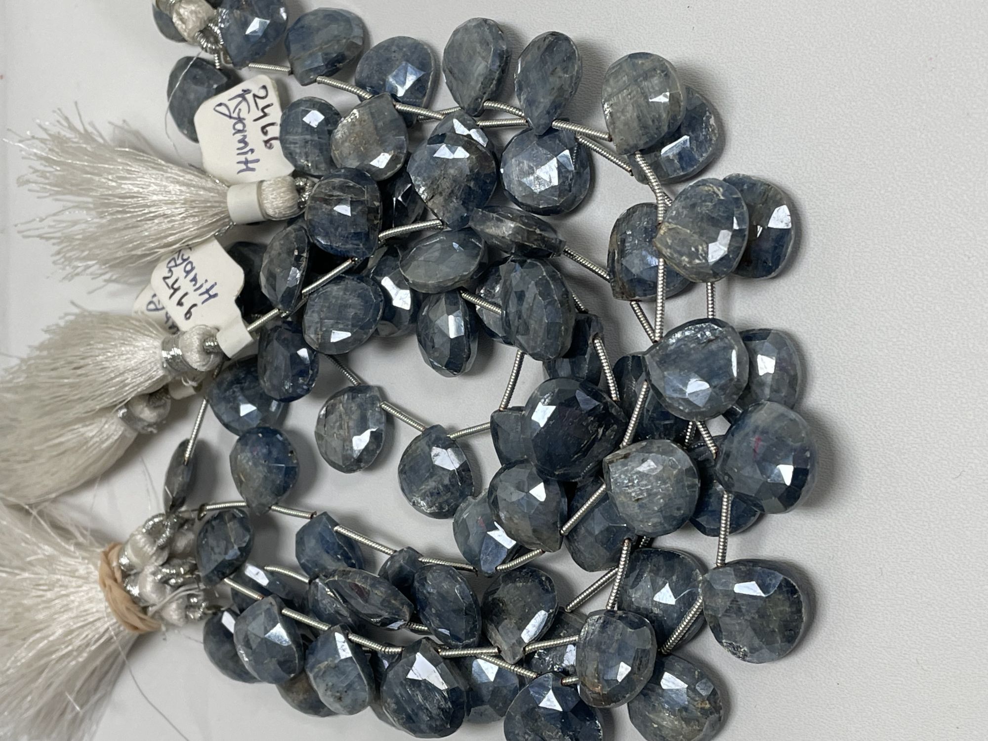 Coated Kyanite Heart Faceted