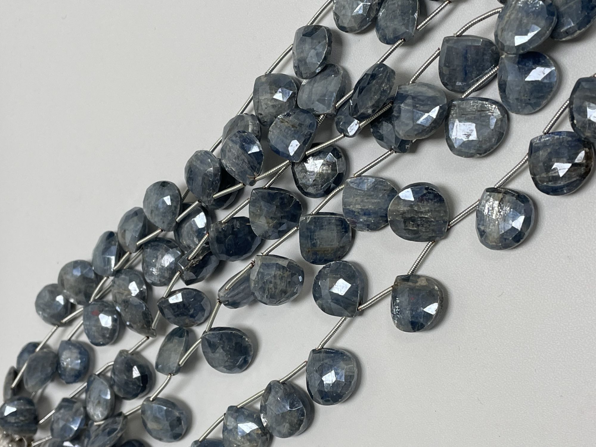 Coated Kyanite Heart Faceted
