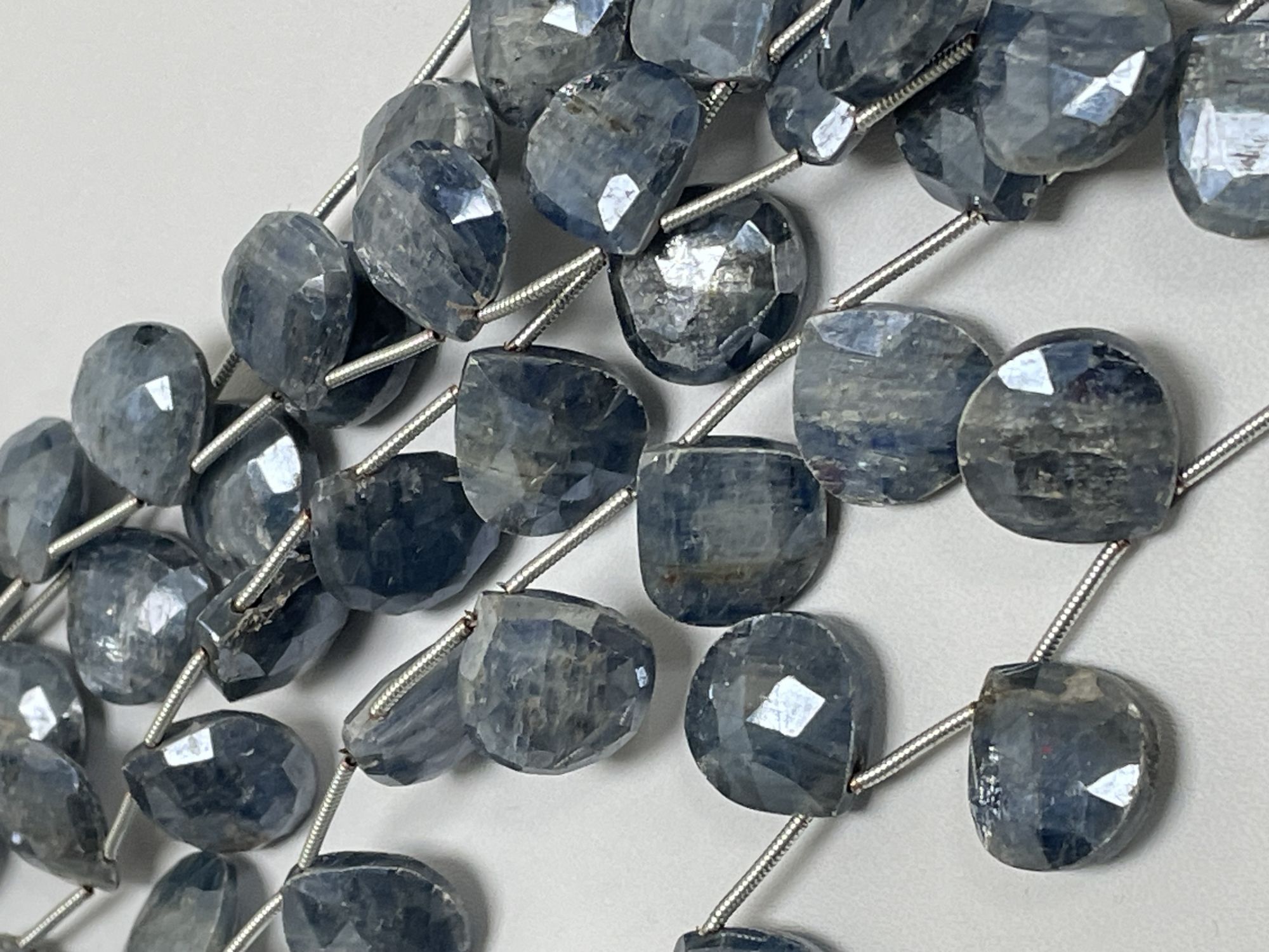 Coated Kyanite Heart Faceted