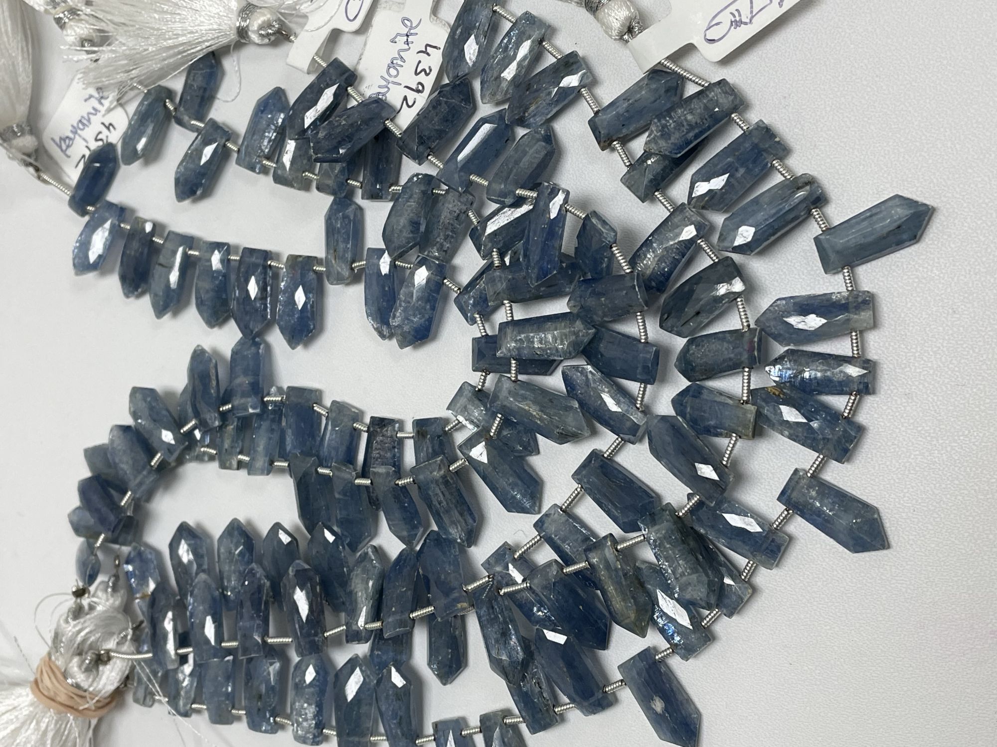 Blue Kyanite Fan Cut Faceted