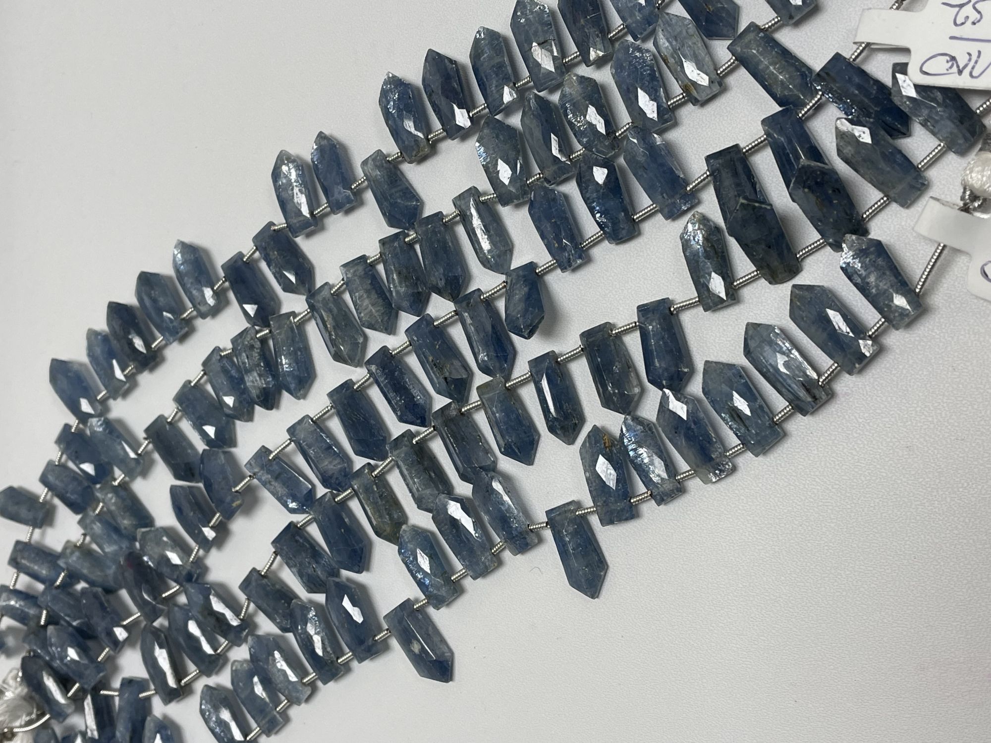 Blue Kyanite Fan Cut Faceted