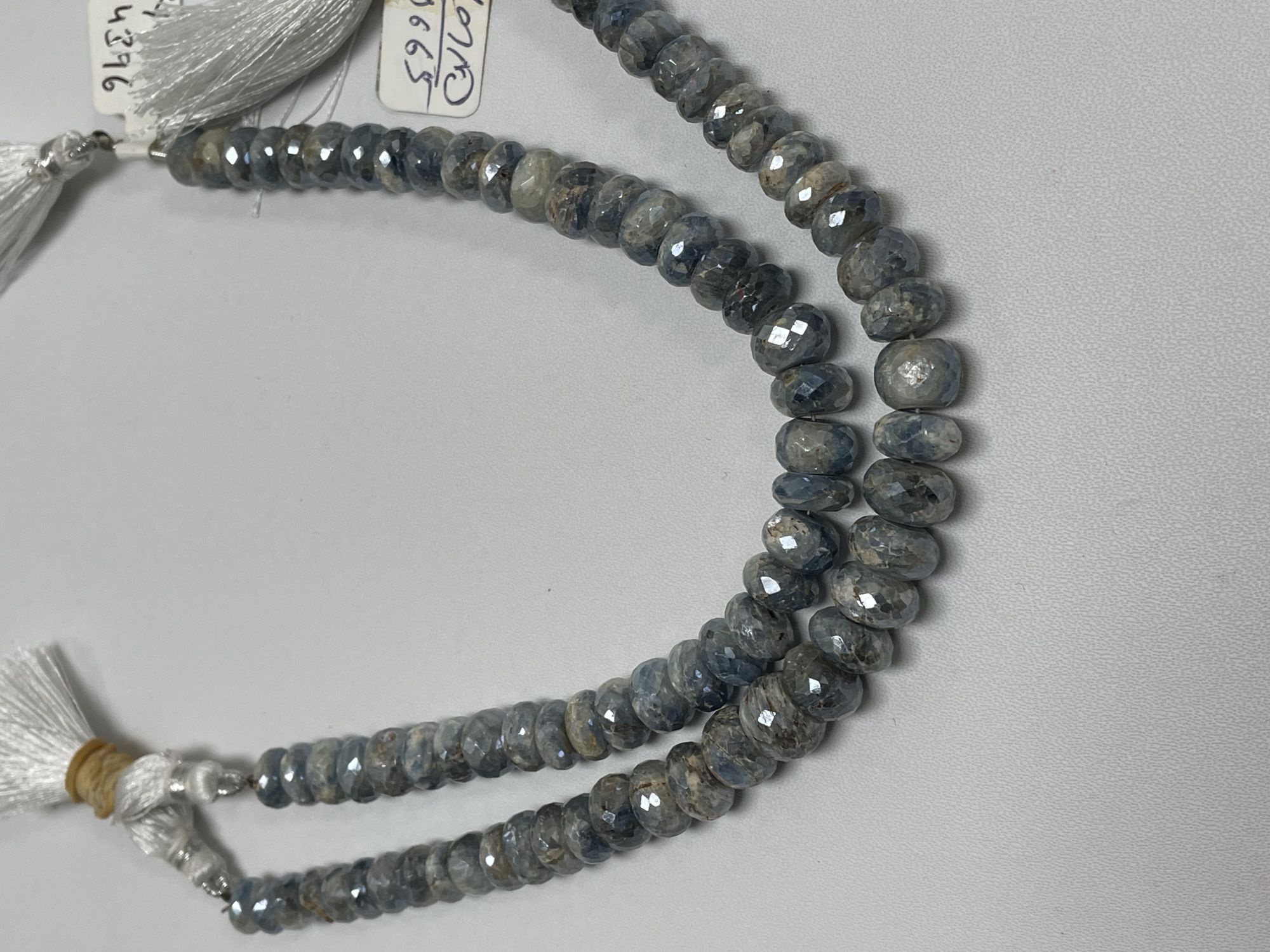 Coated Kyanite Rondelle Faceted