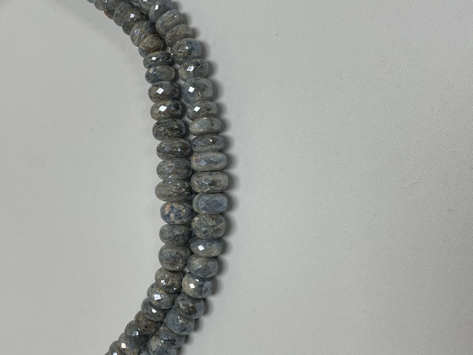 Coated Kyanite Rondelle Faceted