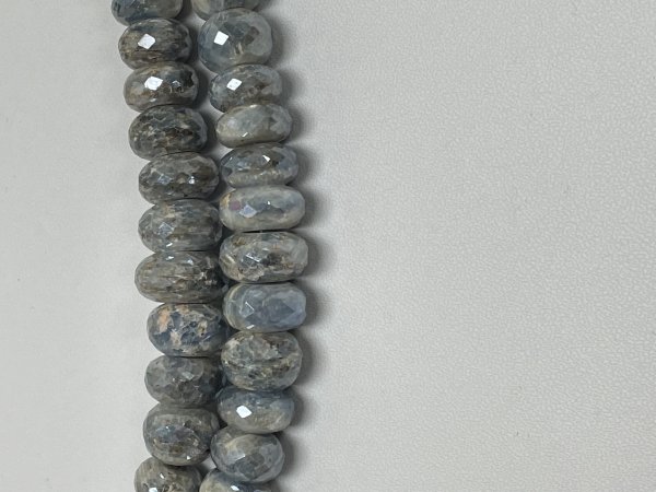 Coated Kyanite Rondelle Faceted