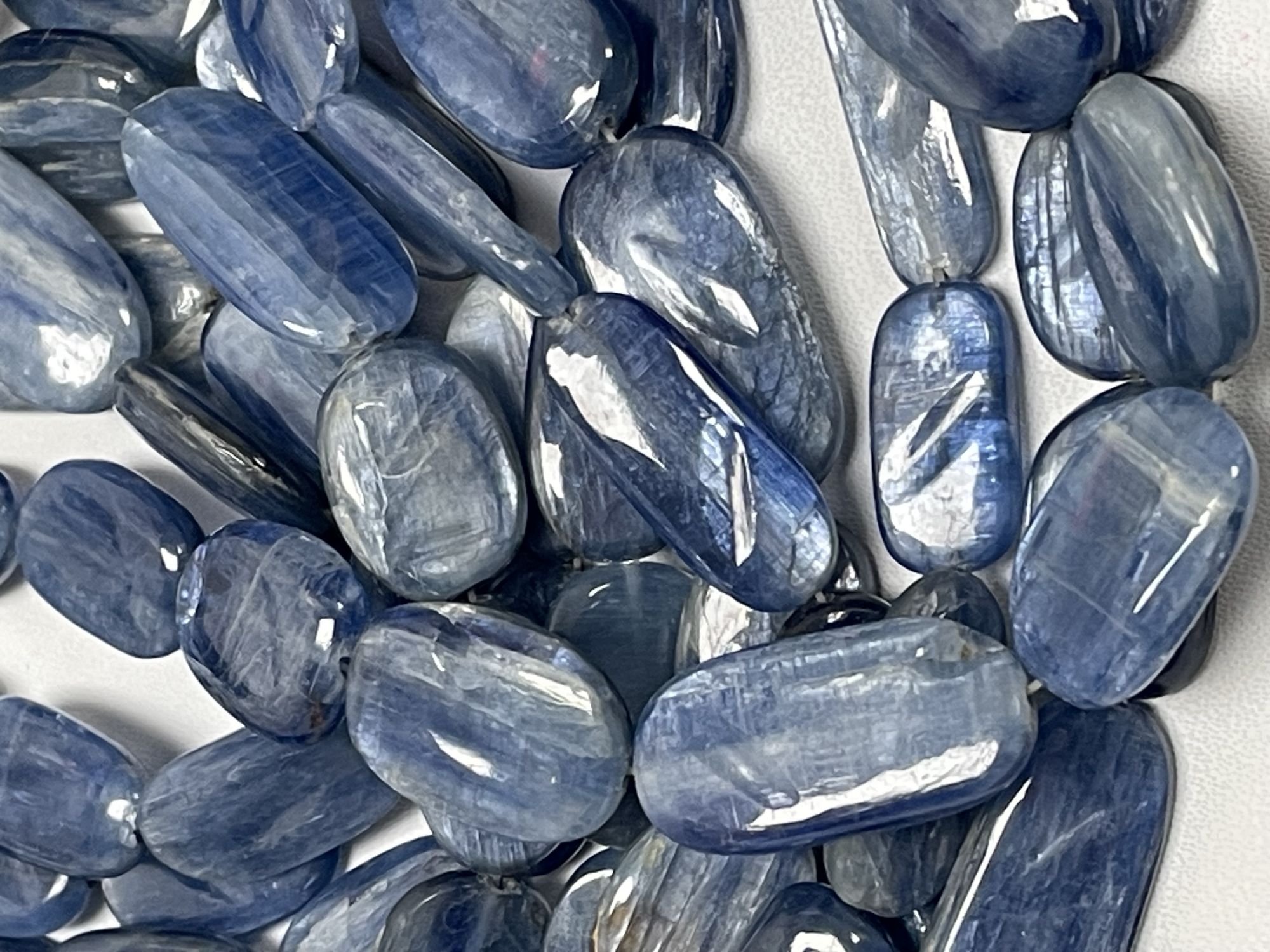 Blue Kyanite Carved Nugget Smooth