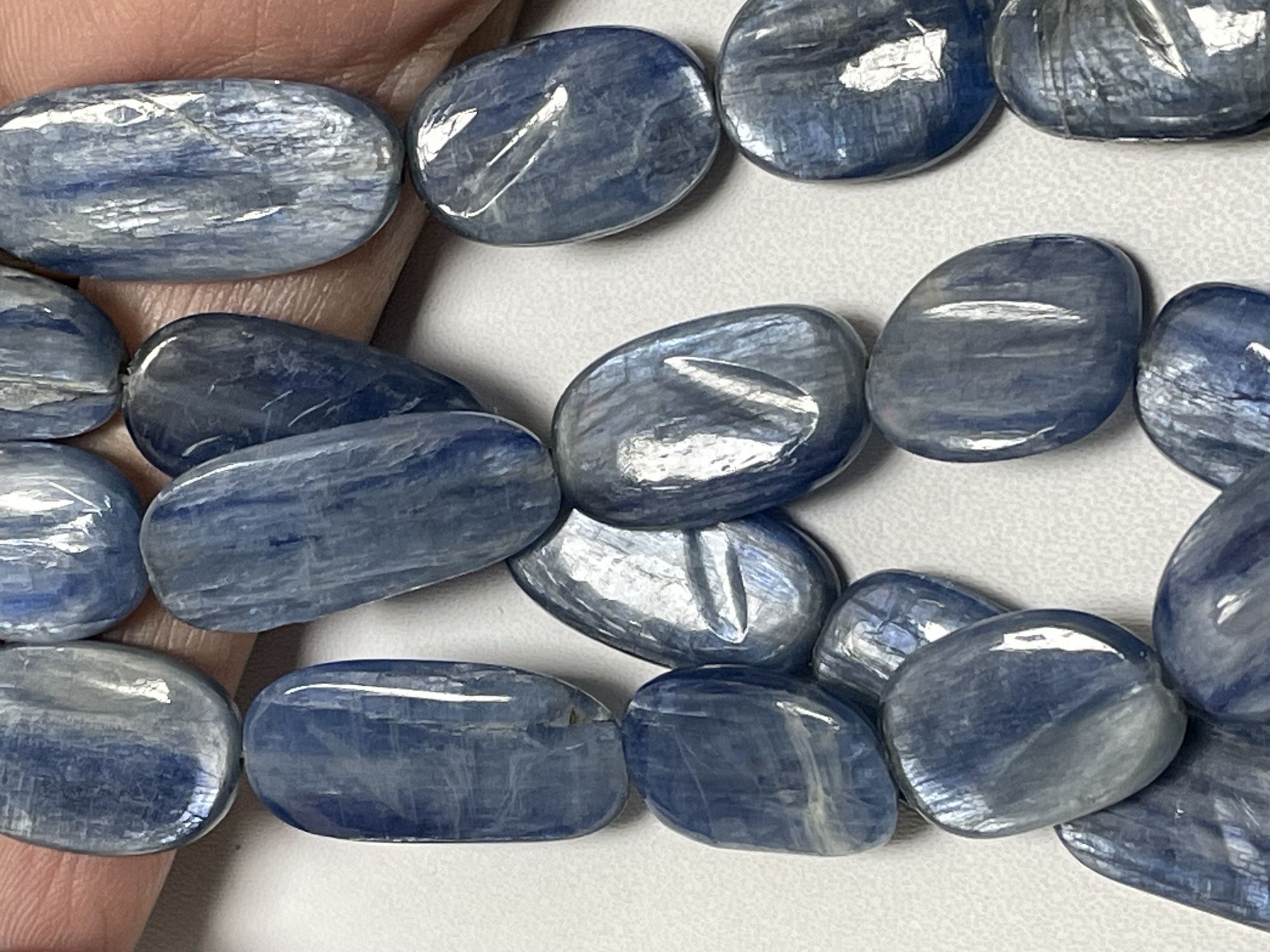 Blue Kyanite Carved Nugget Smooth